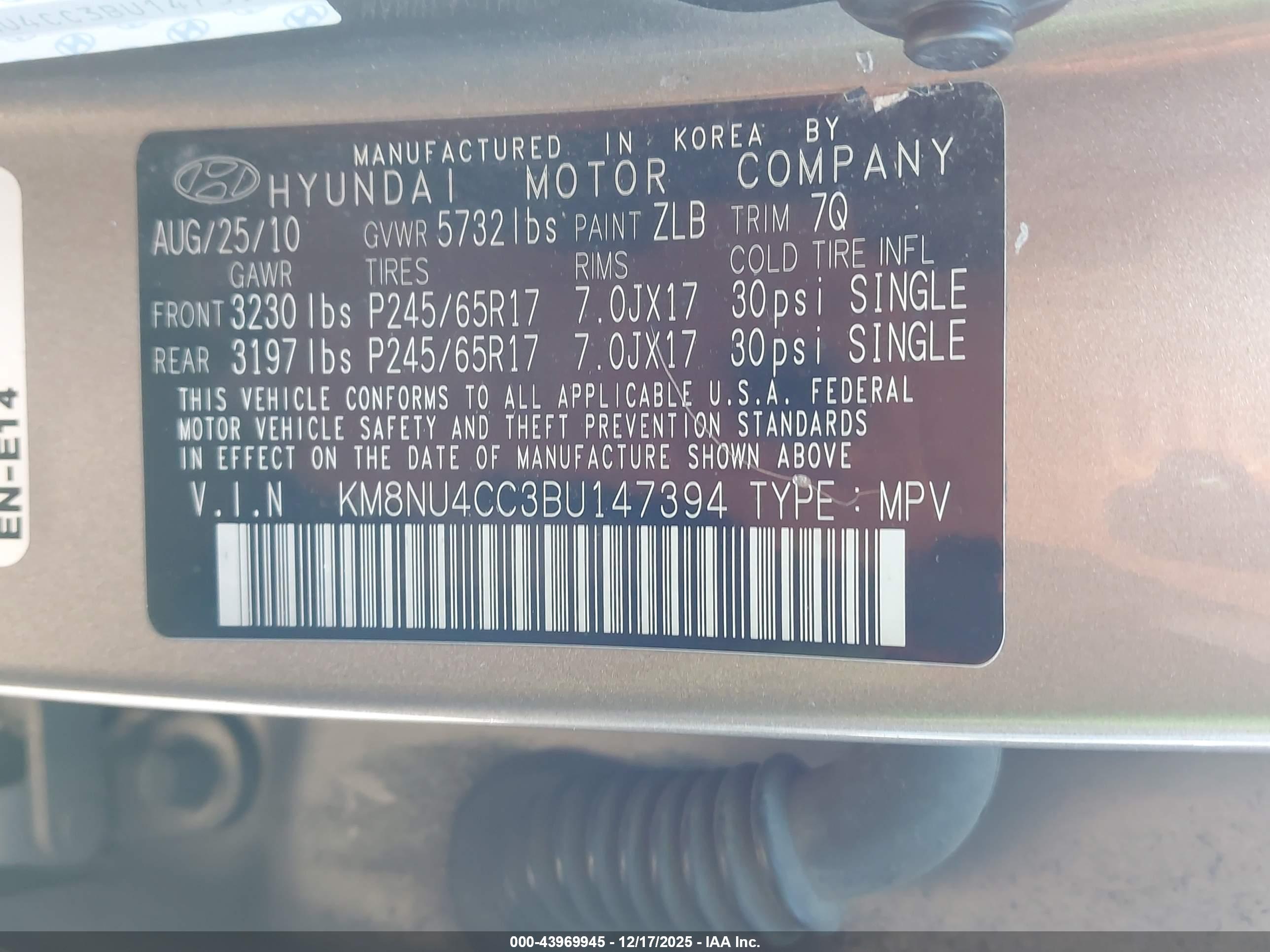 HYUNDAI VERACRUZ image 9