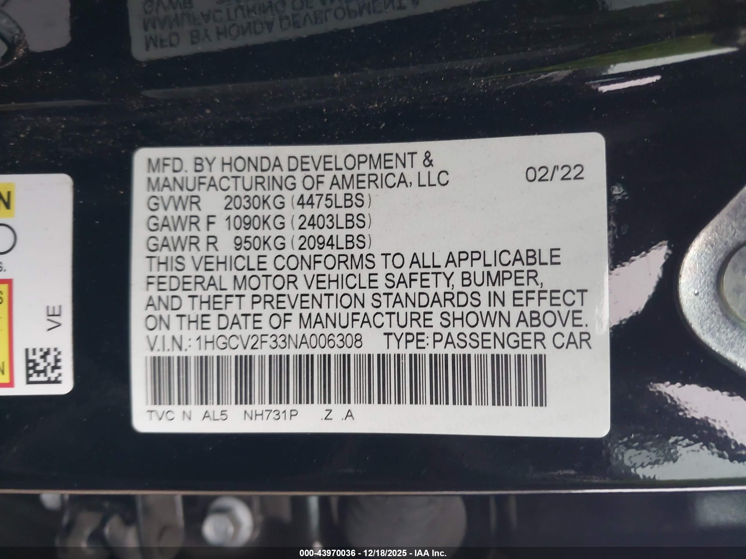 HONDA ACCORD image 9