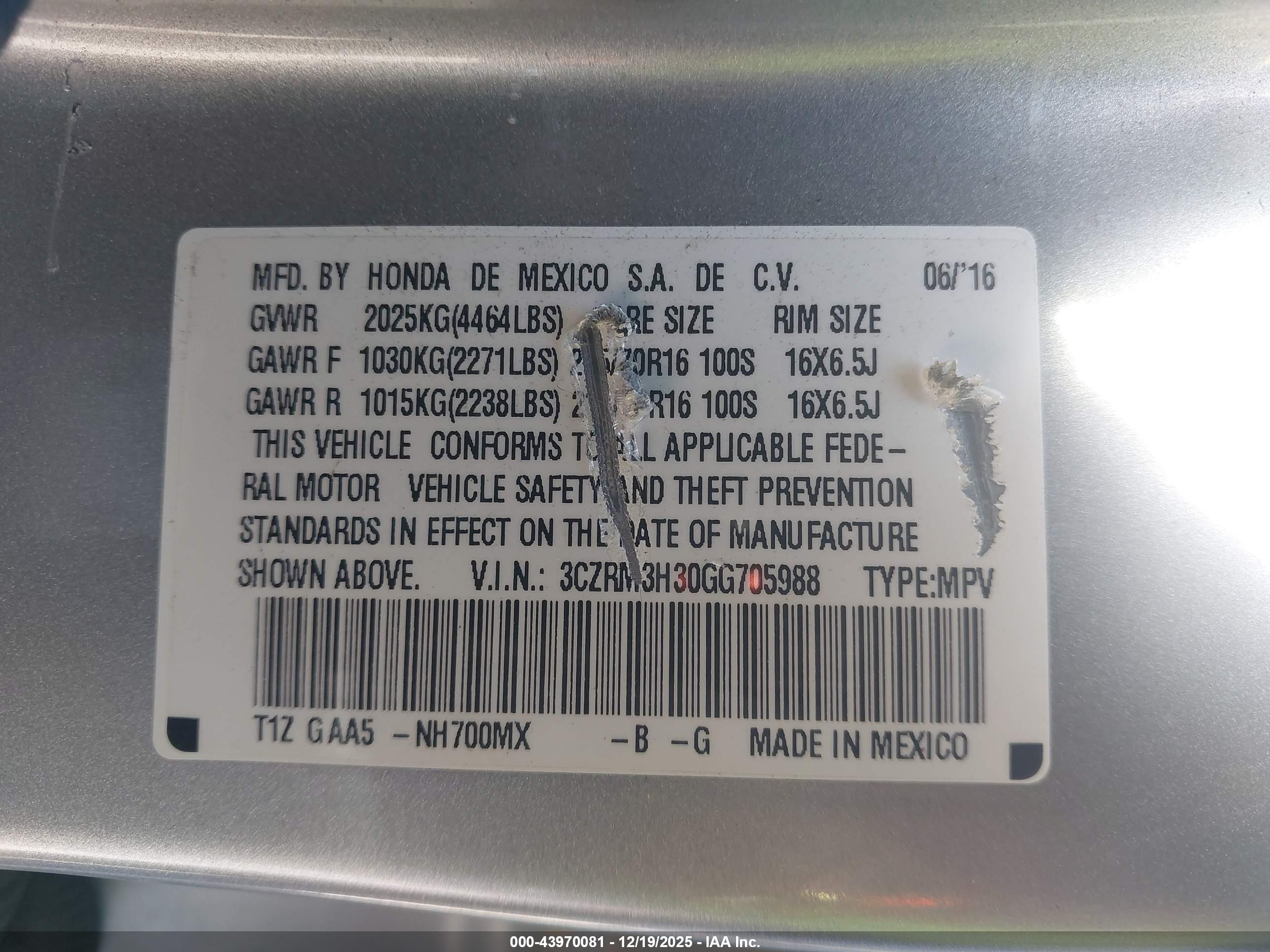 HONDA CR-V image 9