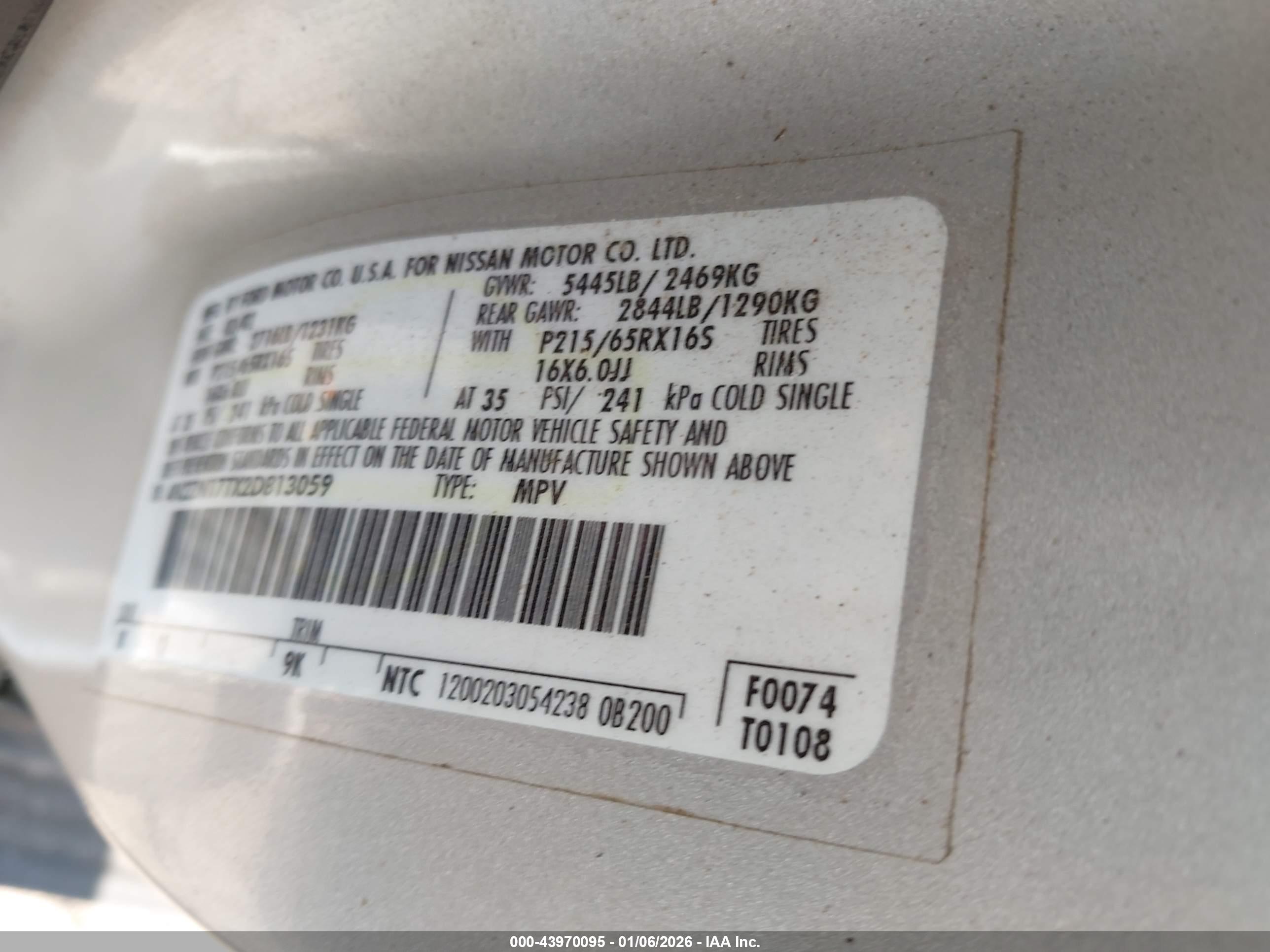 NISSAN QUEST image 9
