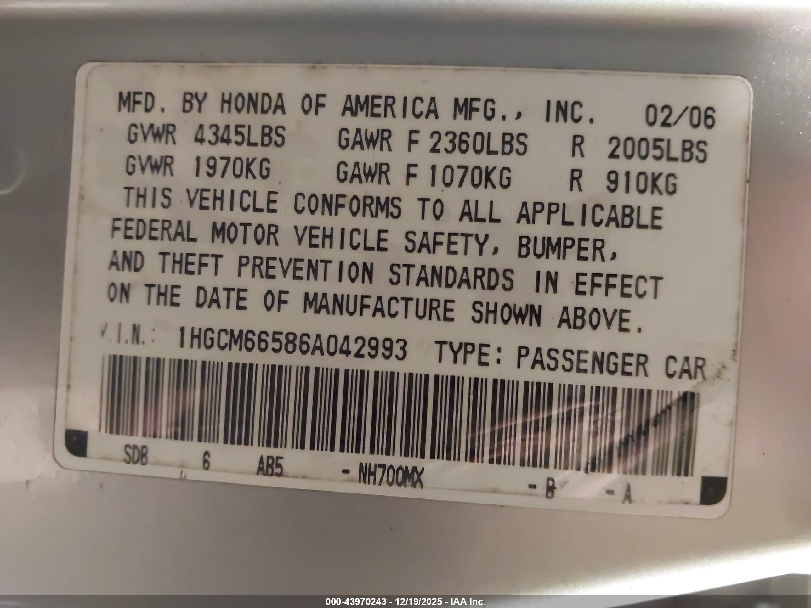 HONDA ACCORD image 9