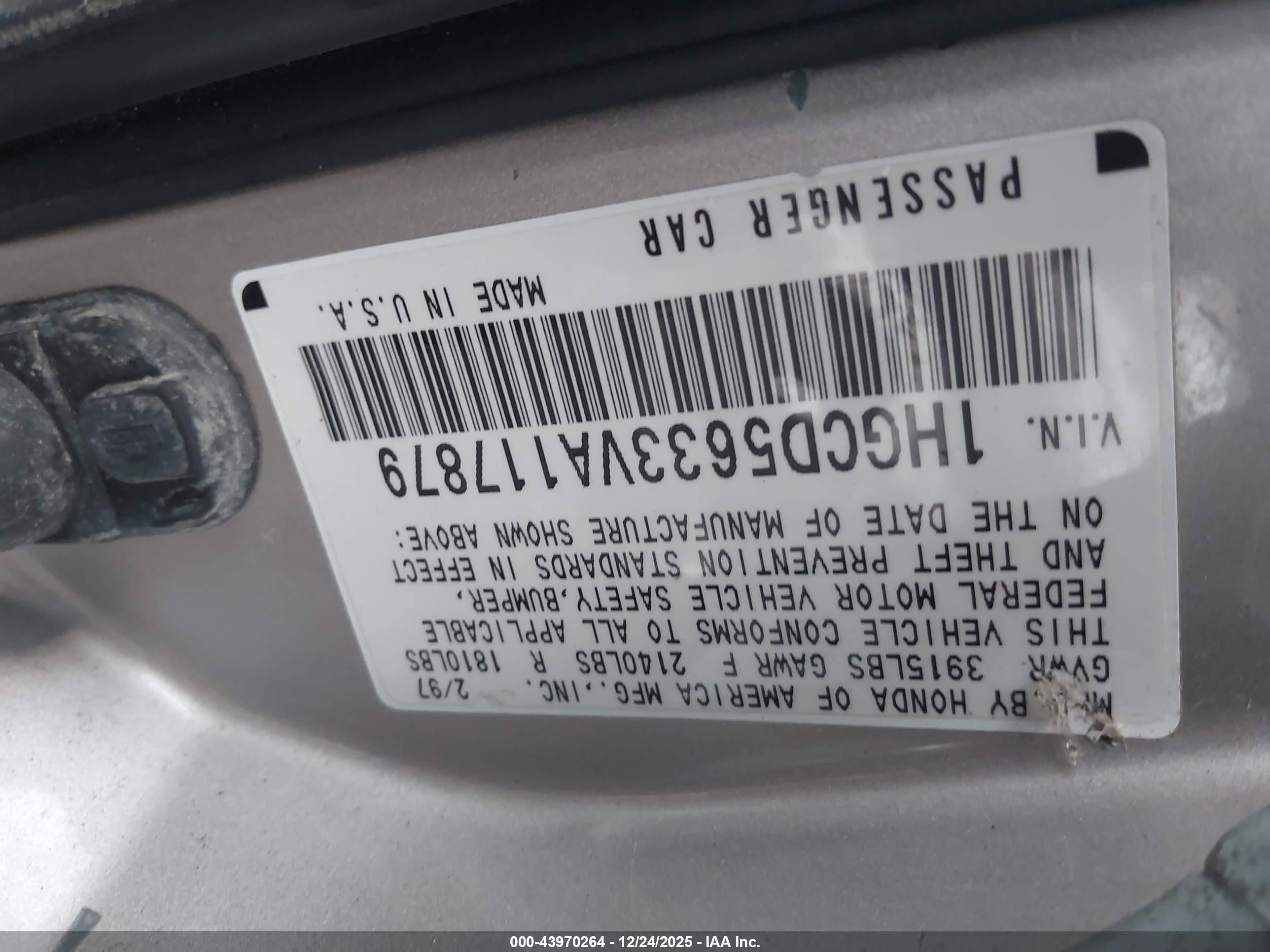 HONDA ACCORD image 9