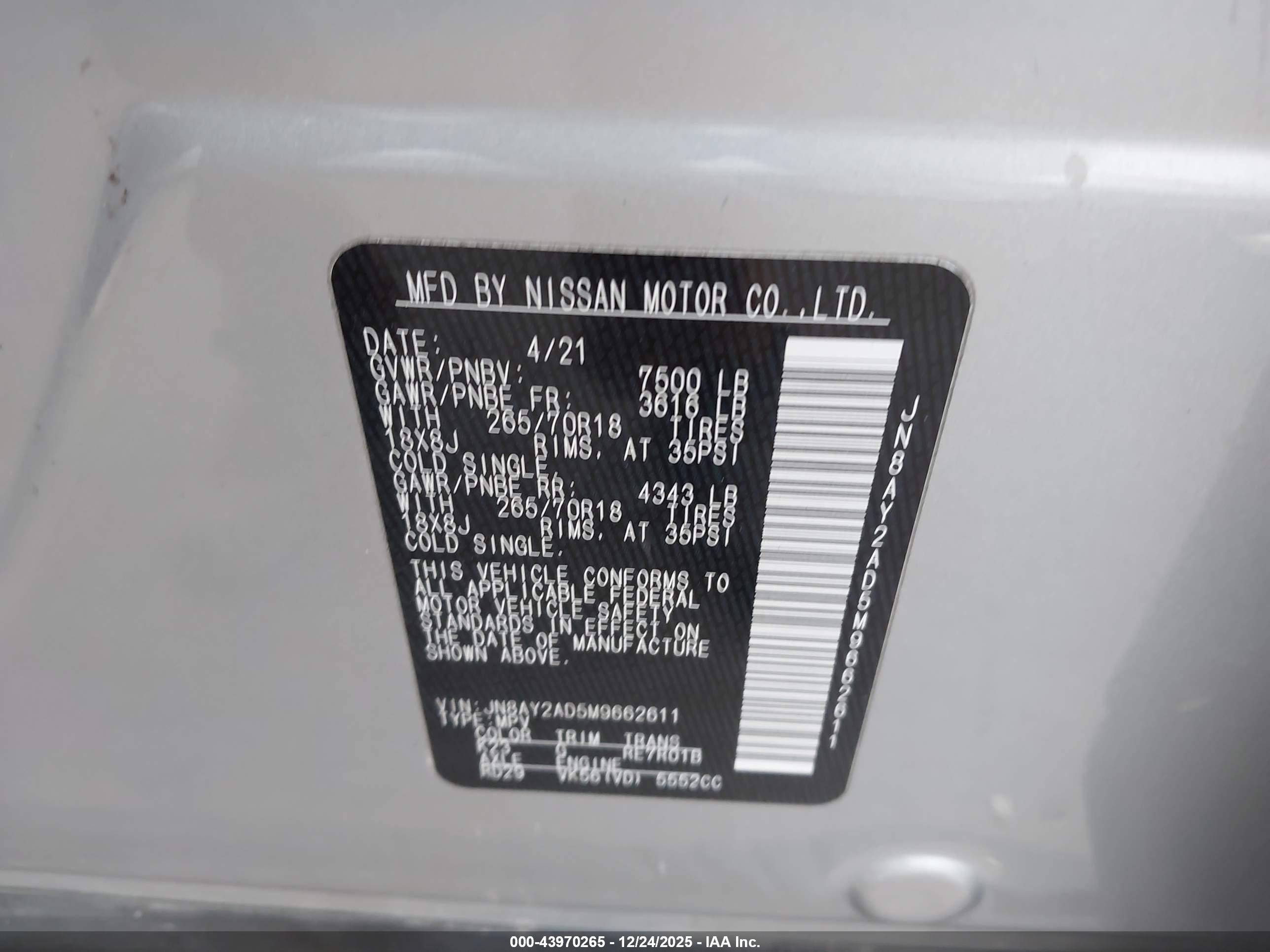 NISSAN ARMADA image 9