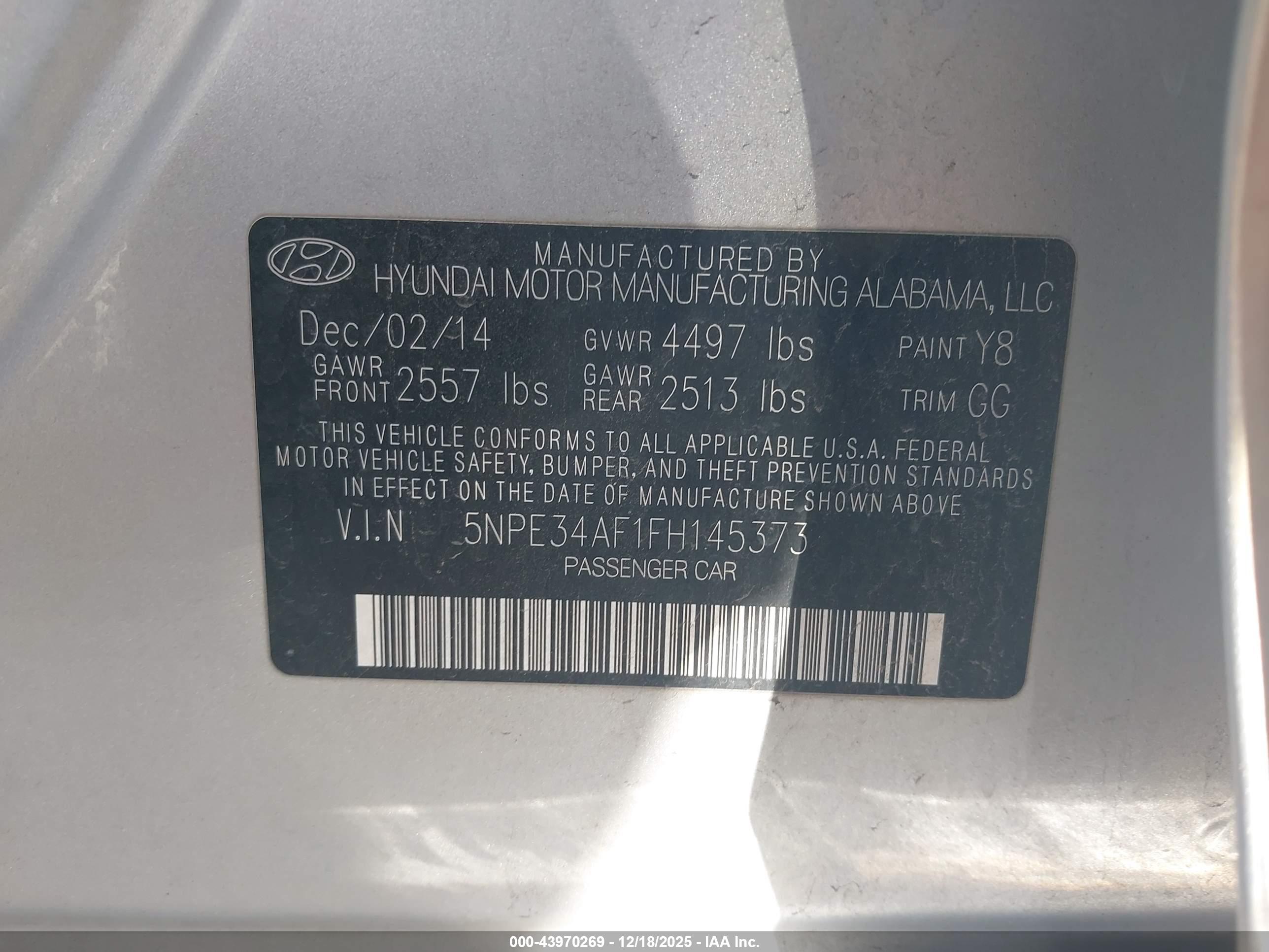 HYUNDAI SONATA image 9