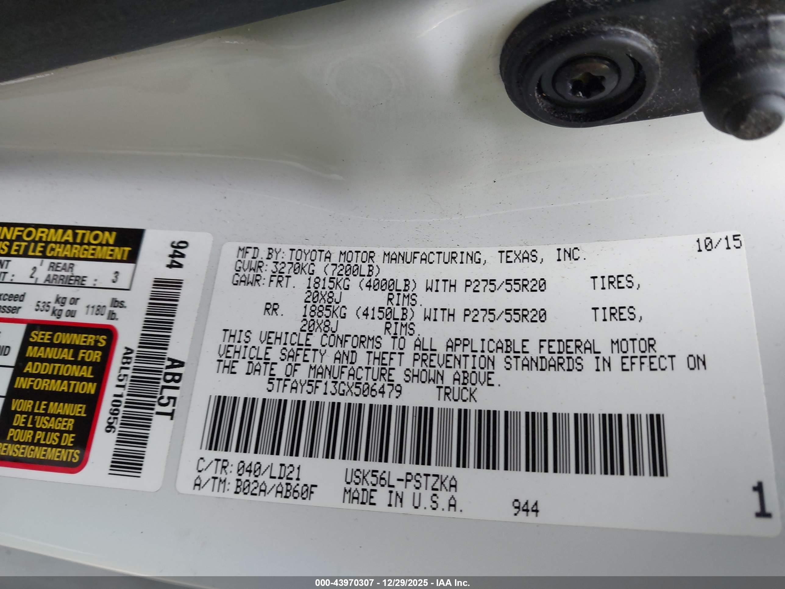 TOYOTA TUNDRA image 9