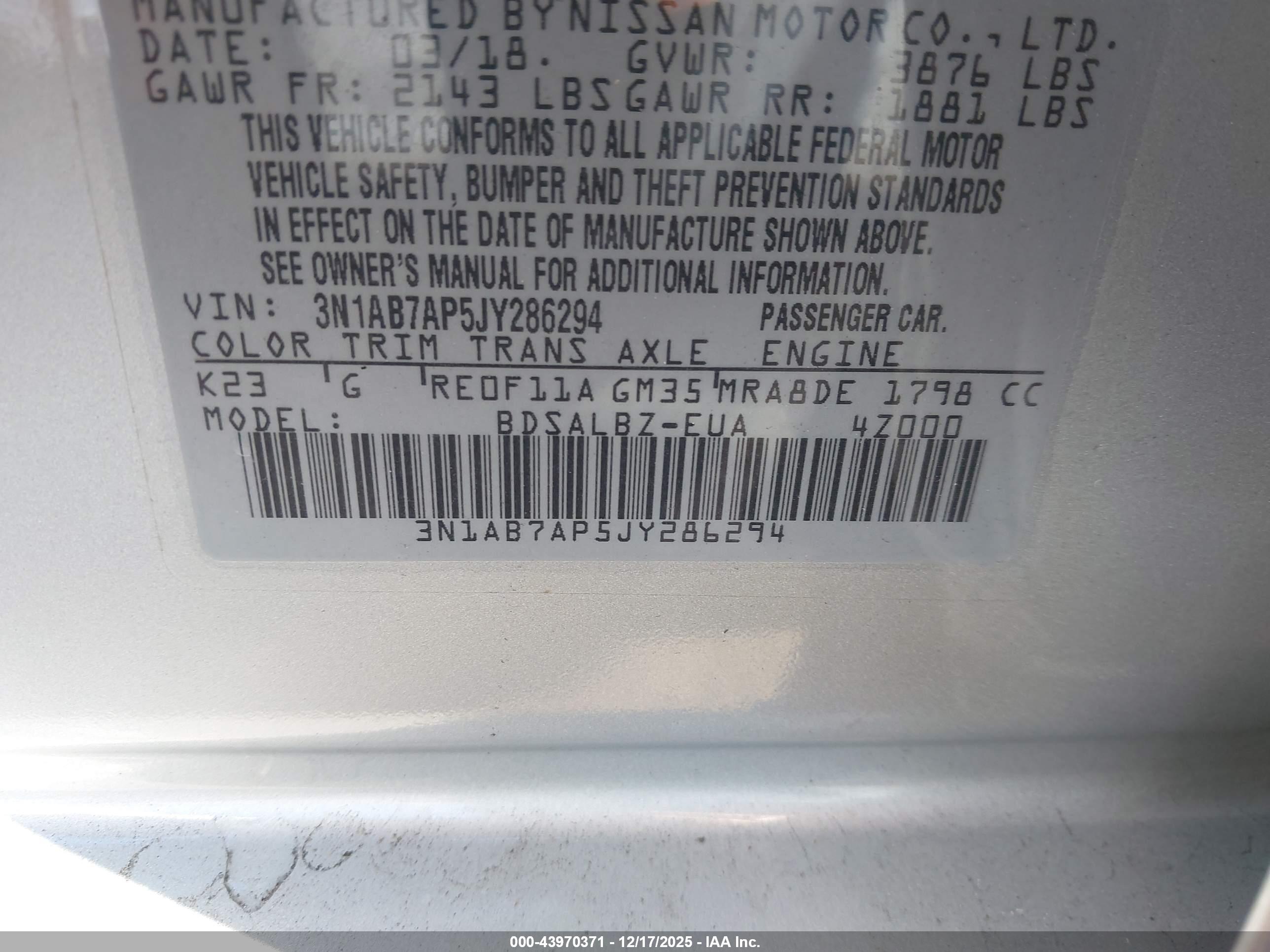 NISSAN SENTRA image 9