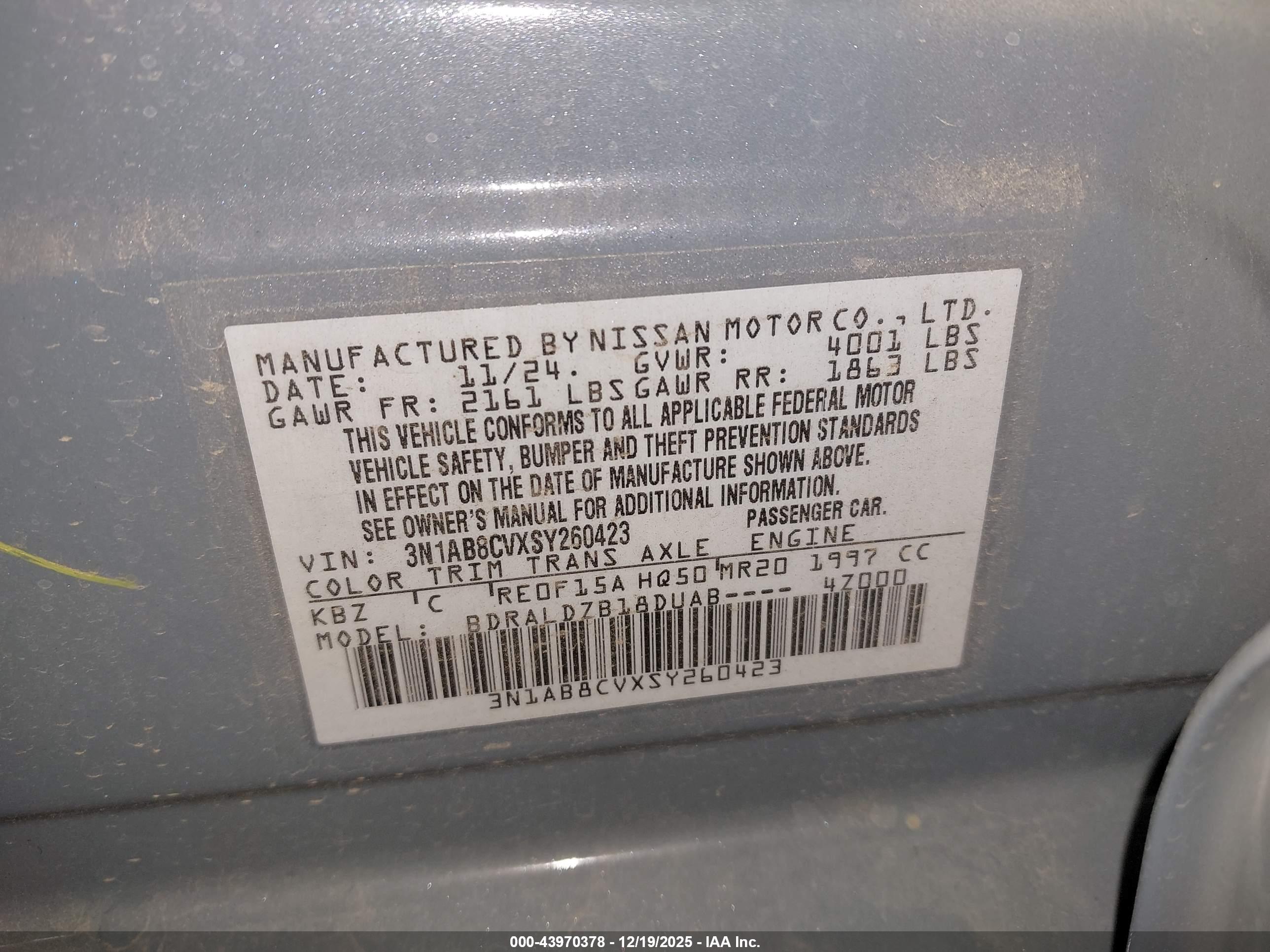 NISSAN SENTRA image 9