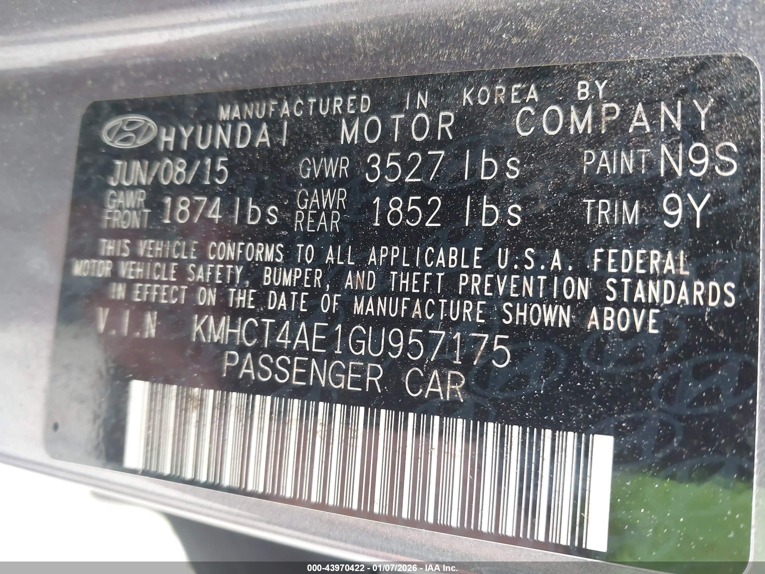 HYUNDAI ACCENT image 9