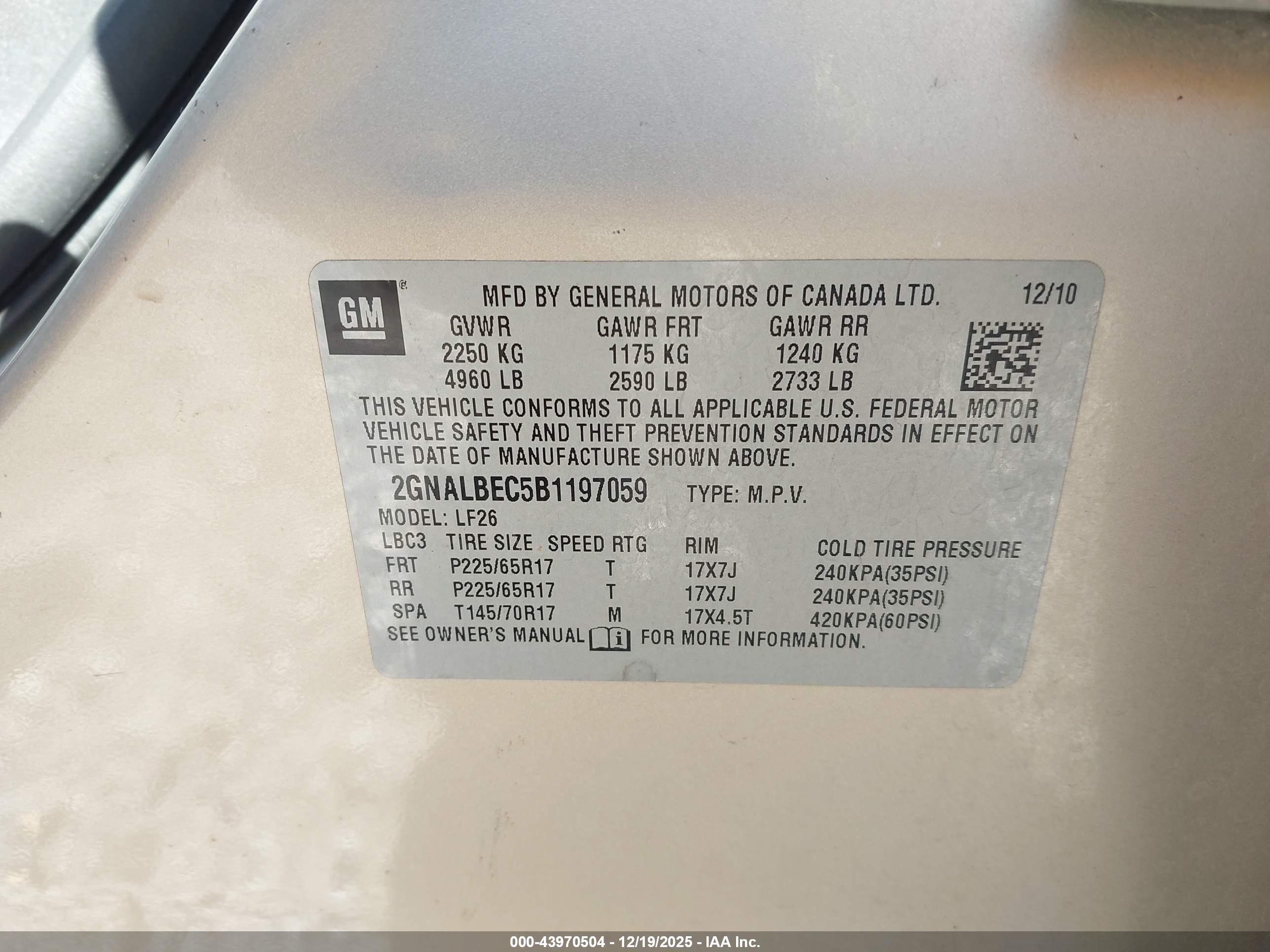 CHEVROLET EQUINOX image 9