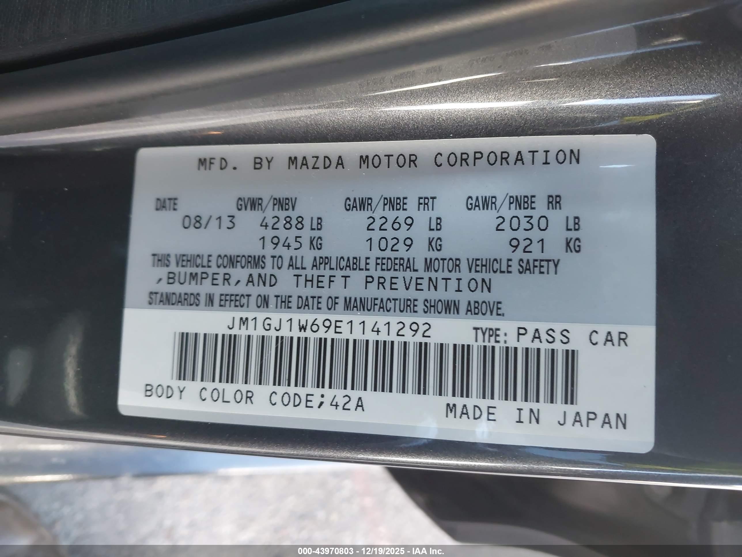 MAZDA MAZDA6 image 9