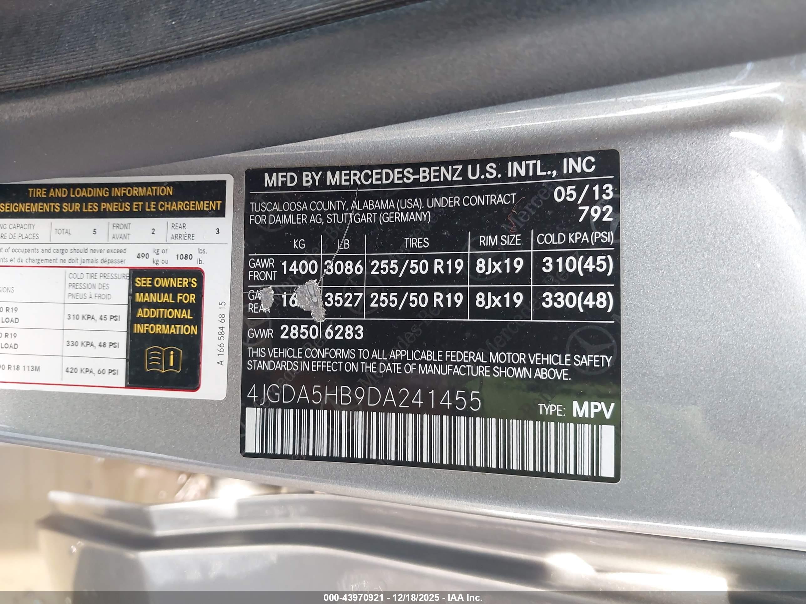 MERCEDES-BENZ ML image 9
