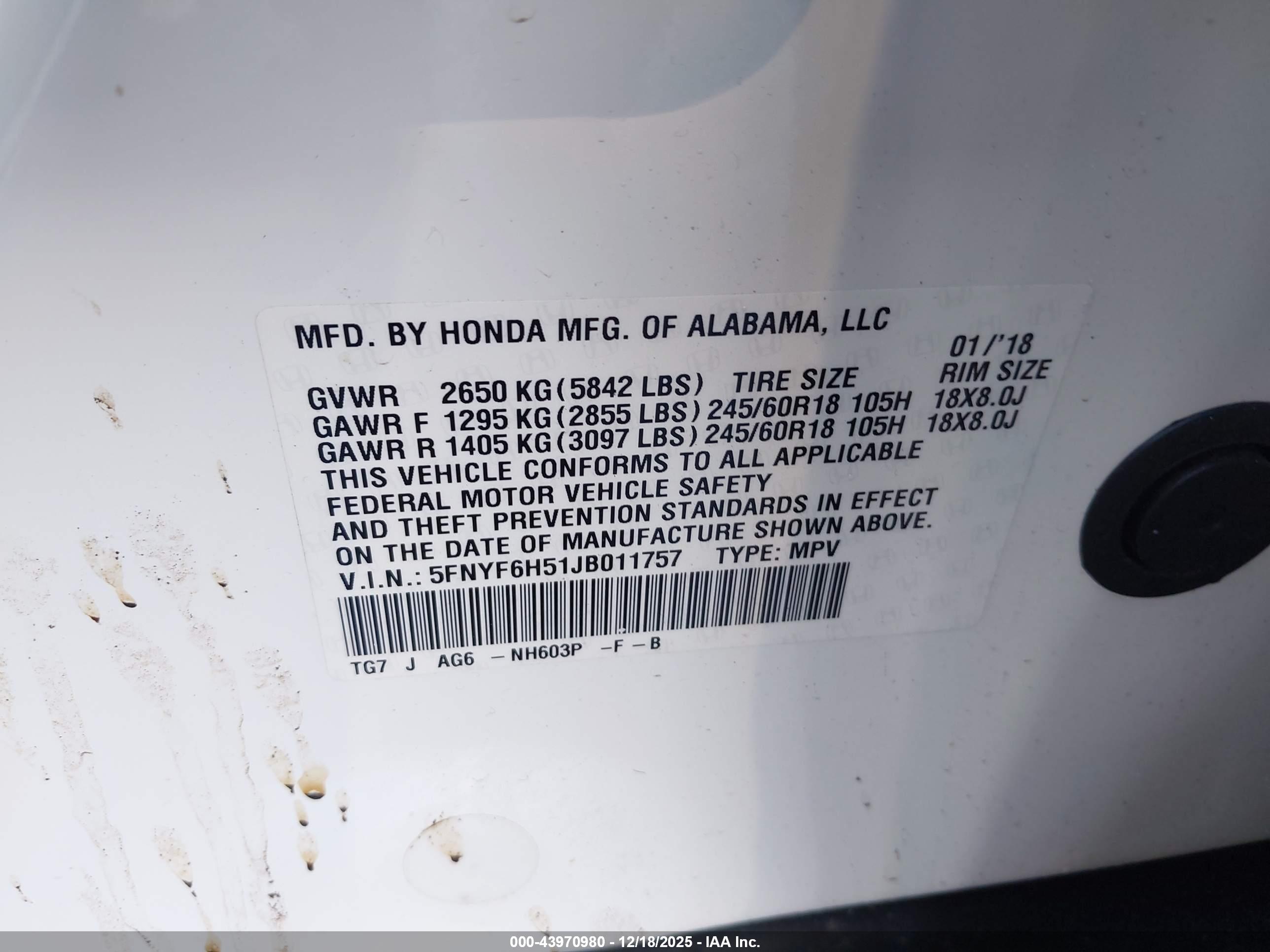 HONDA PILOT image 9