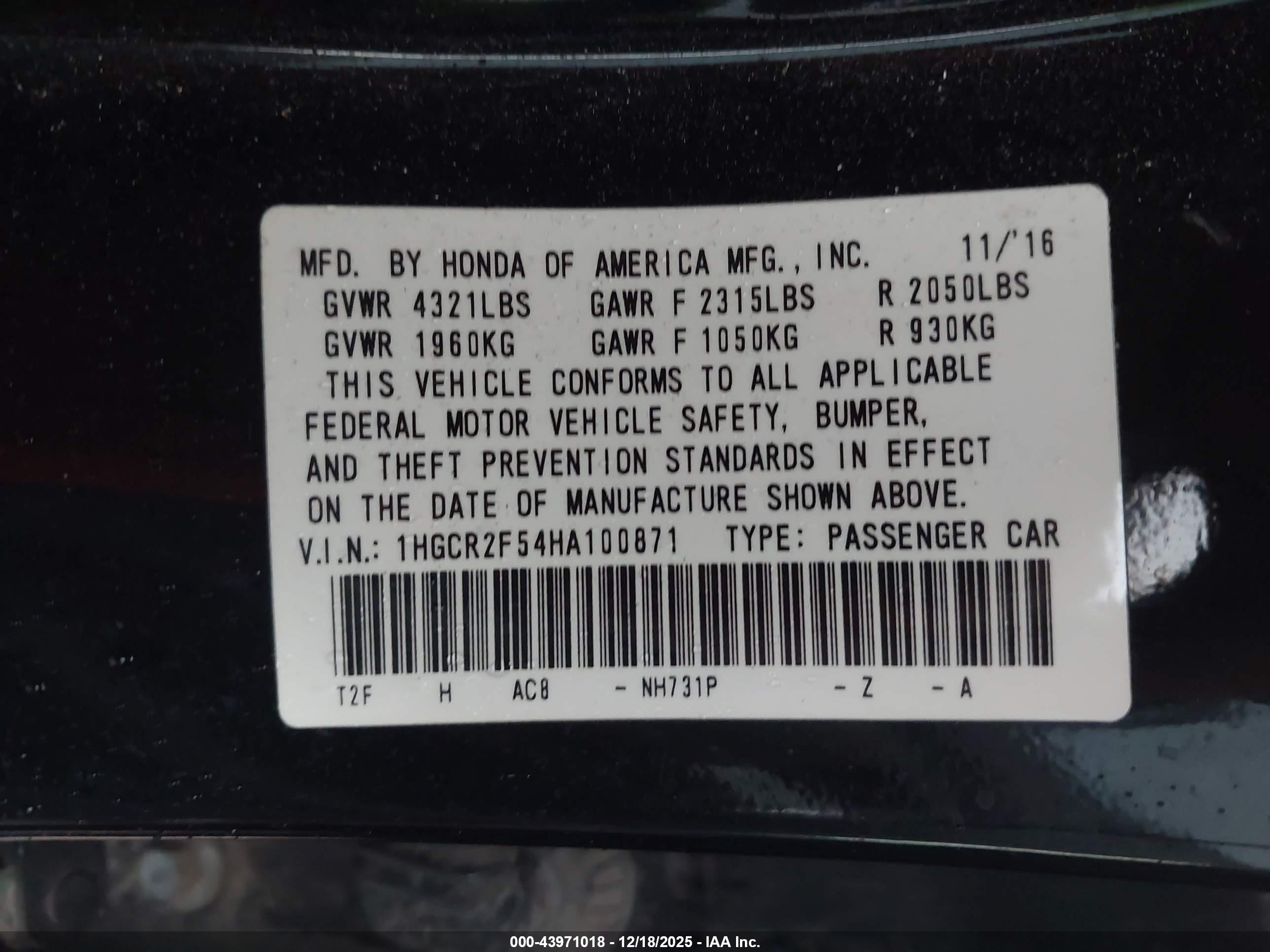 HONDA ACCORD image 9