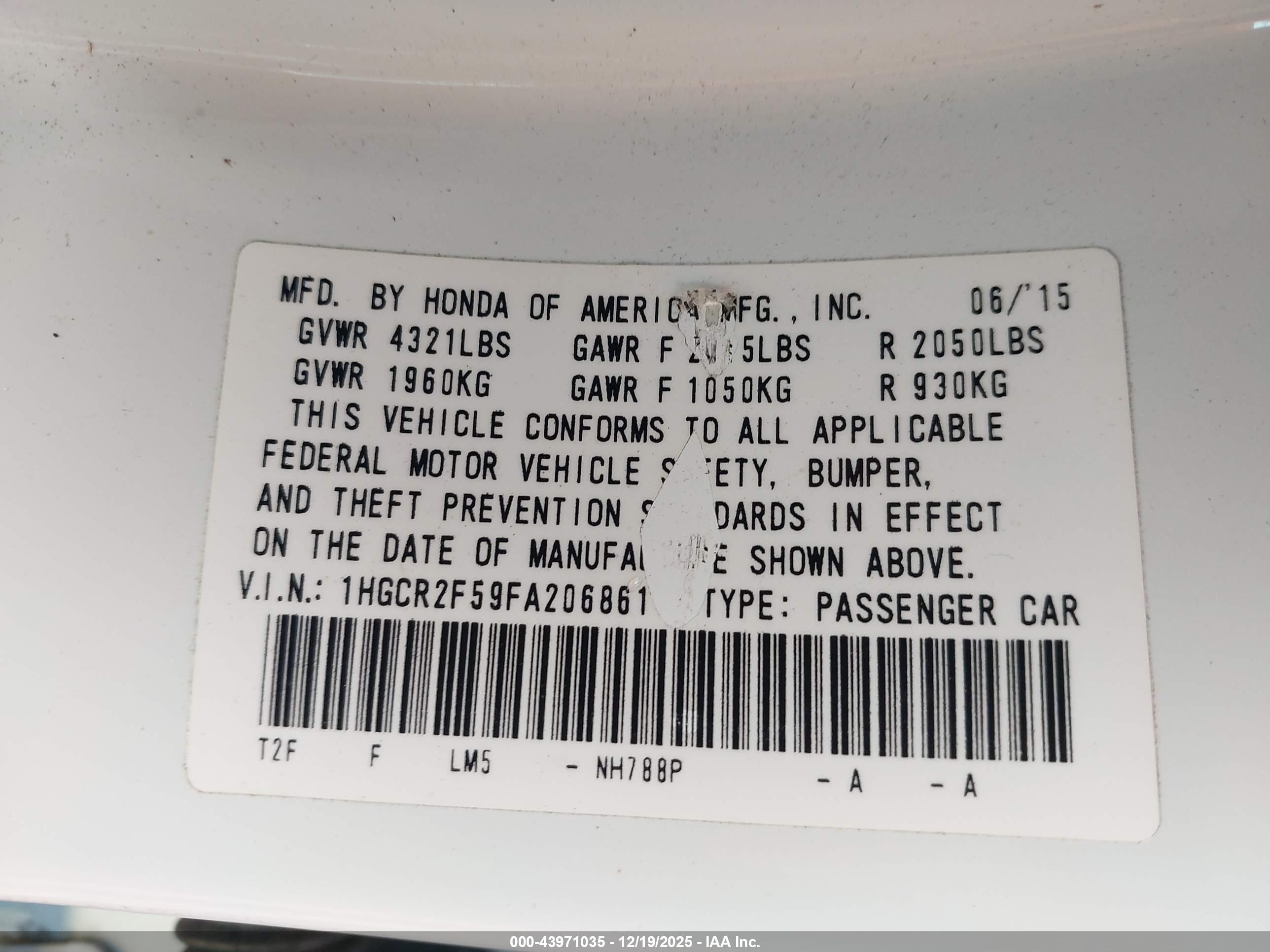 HONDA ACCORD image 9