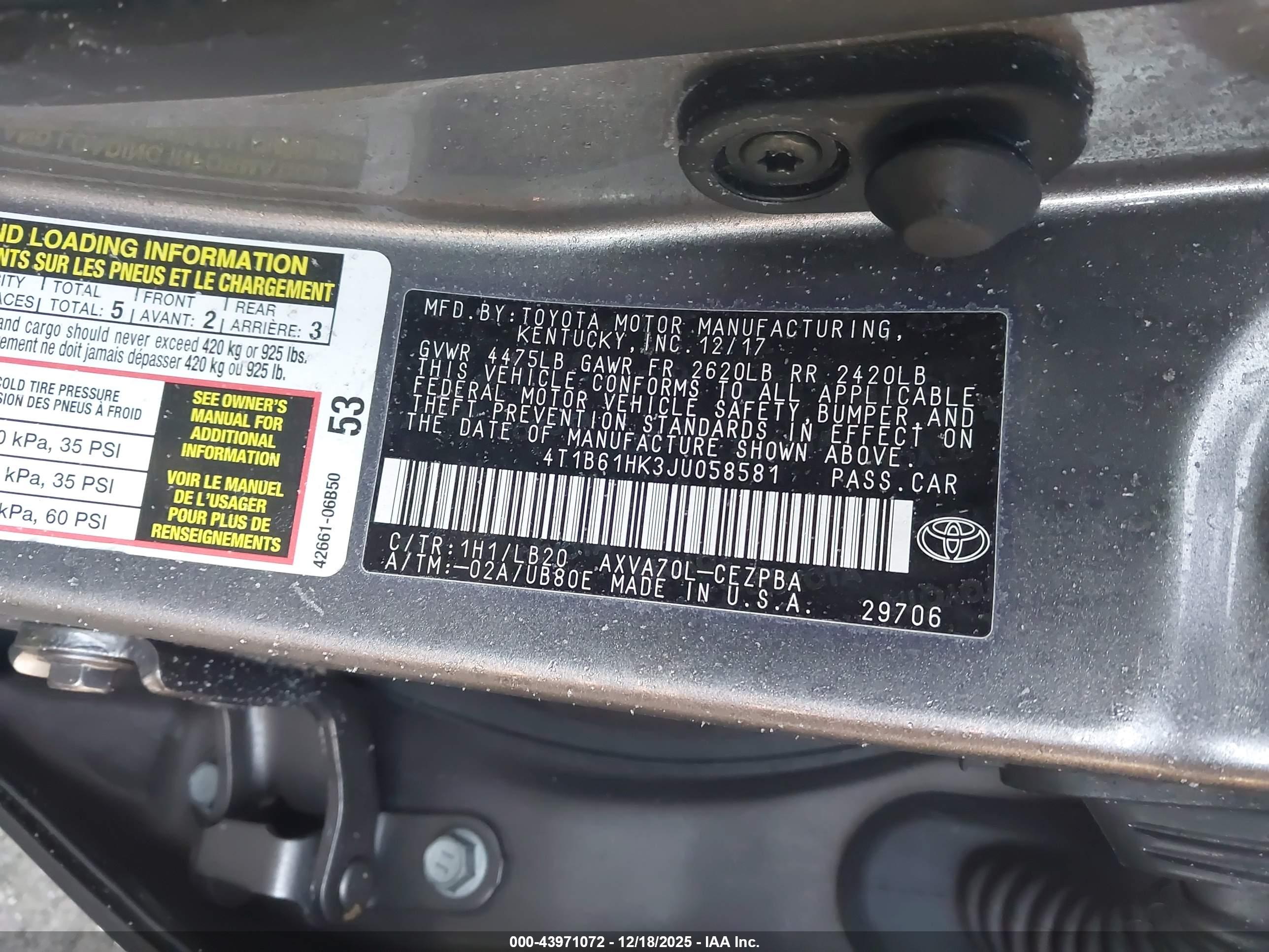 TOYOTA CAMRY image 9