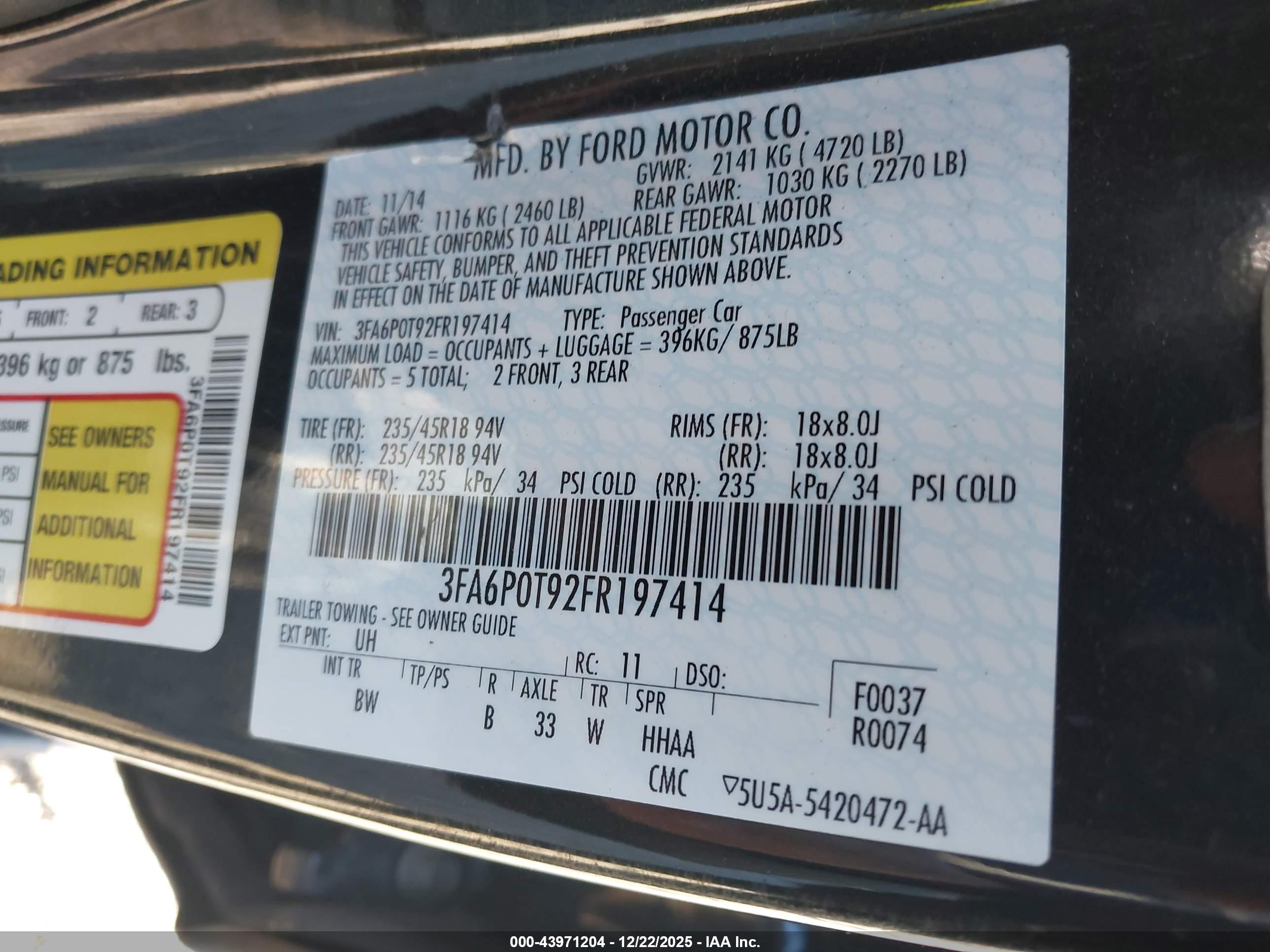 FORD FUSION image 9