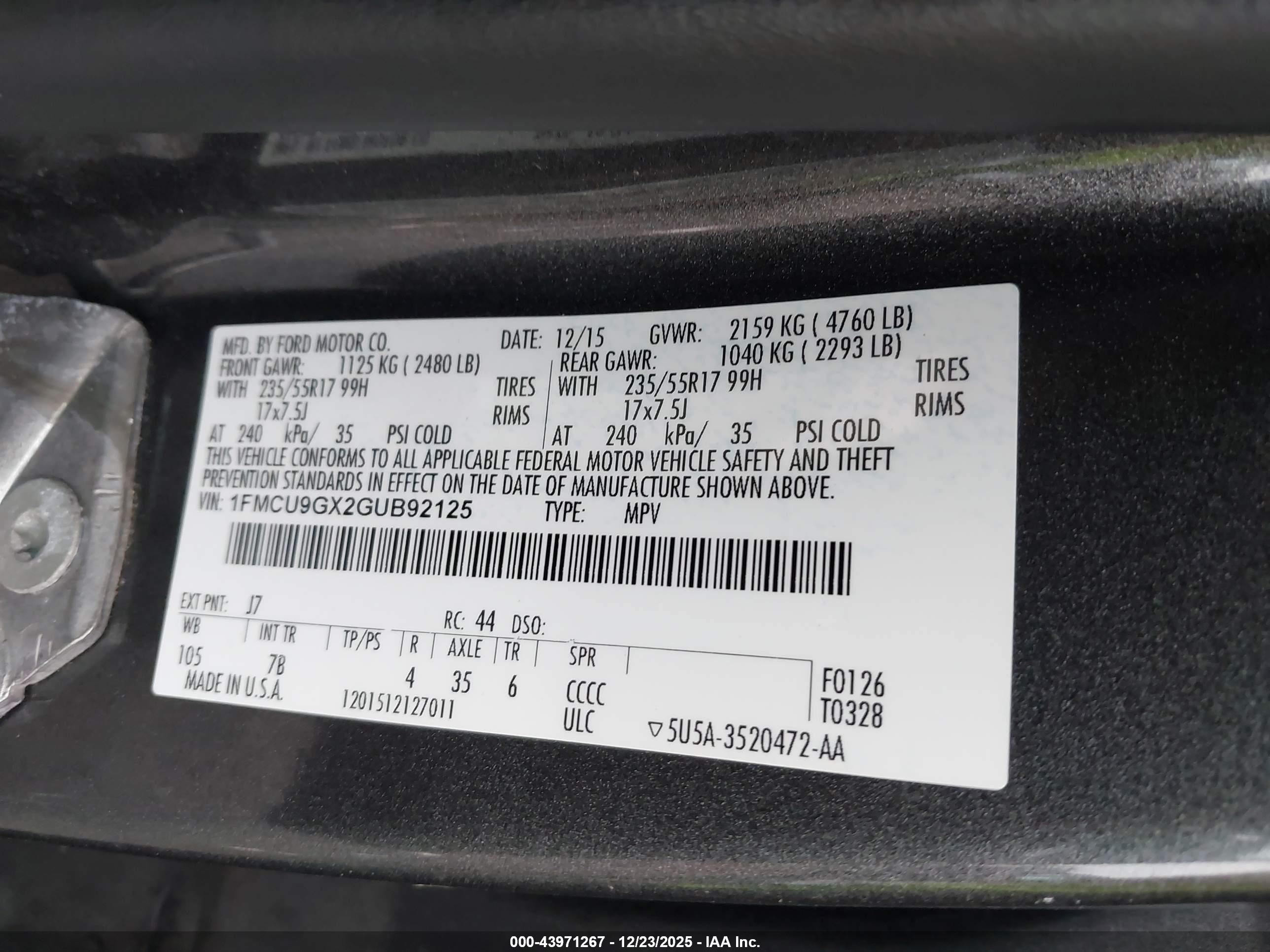 FORD ESCAPE image 9