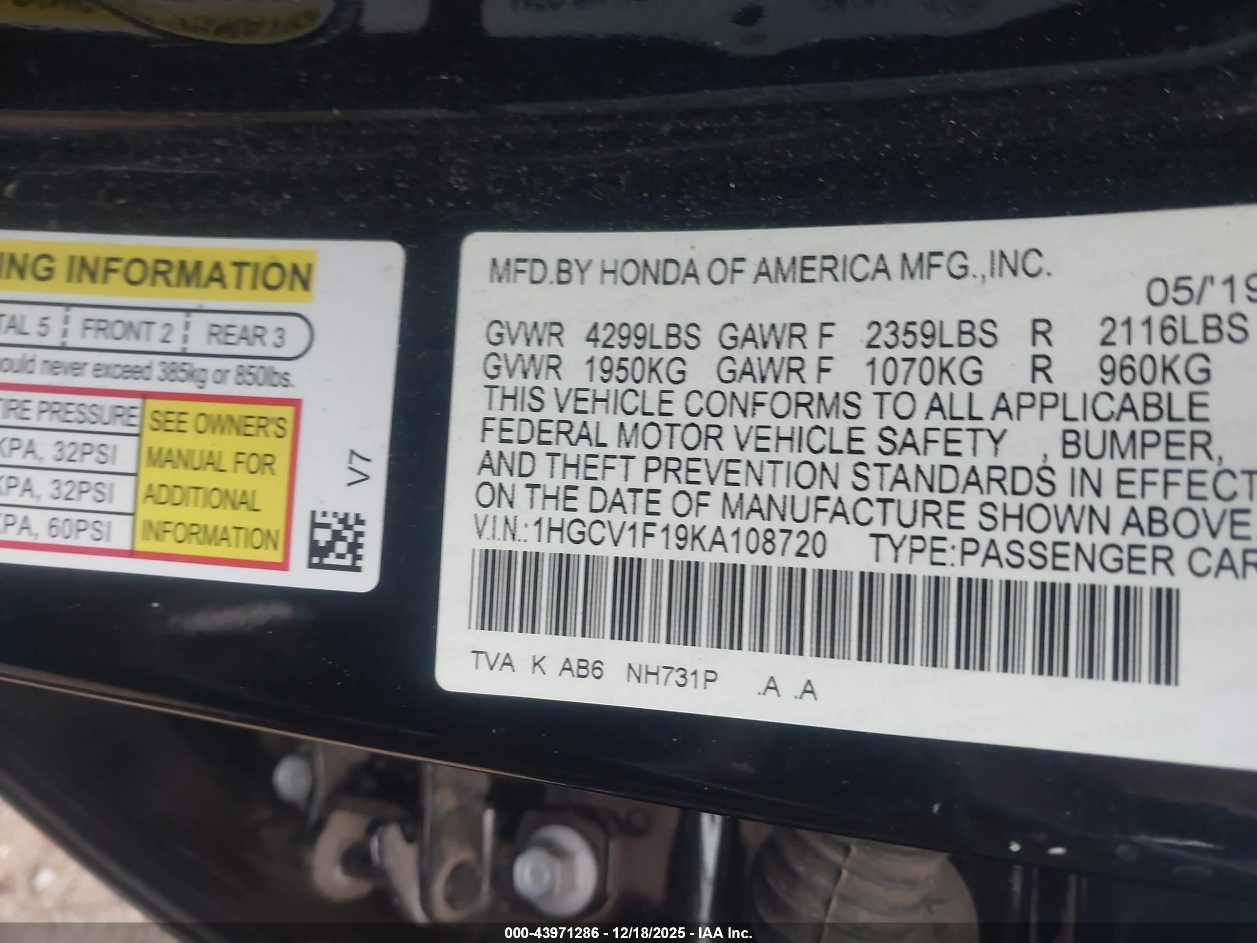 HONDA ACCORD image 9