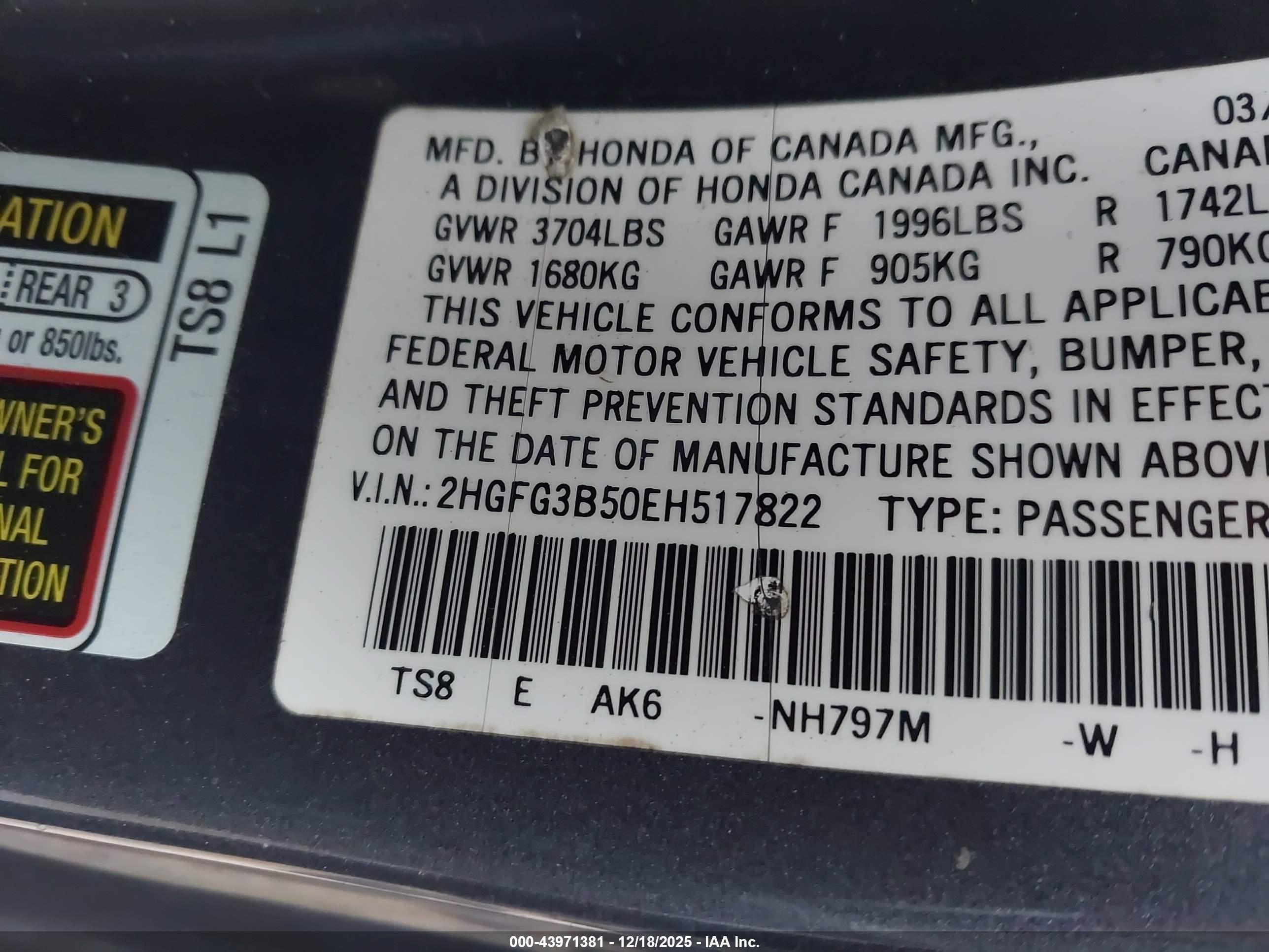 HONDA CIVIC image 9