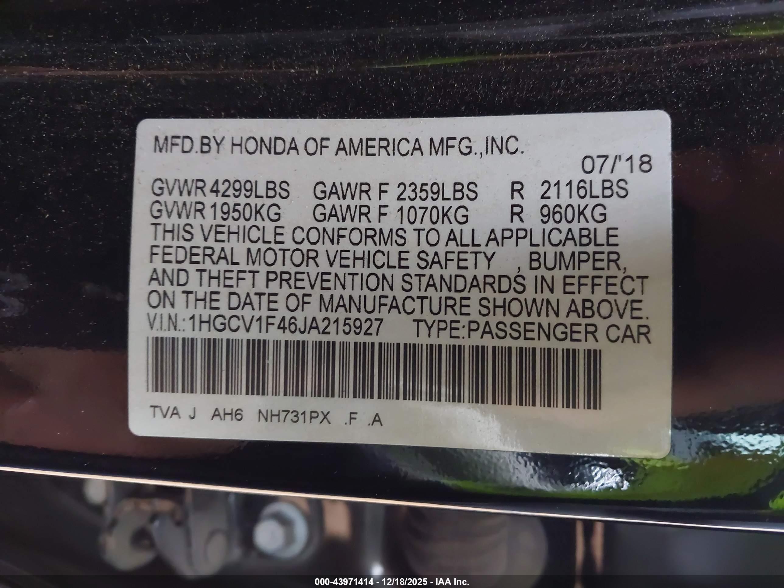 HONDA ACCORD image 9
