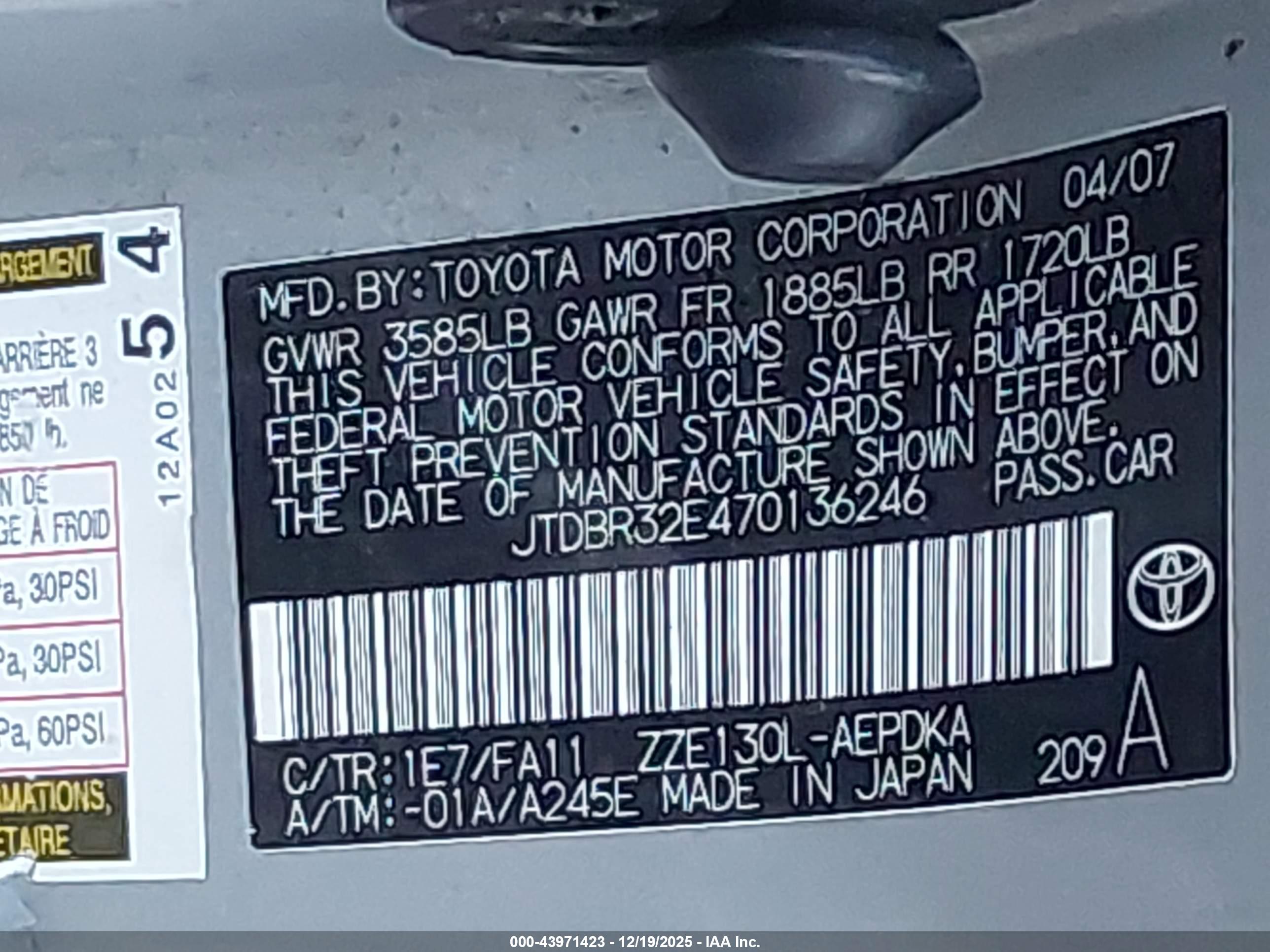 TOYOTA COROLLA image 9