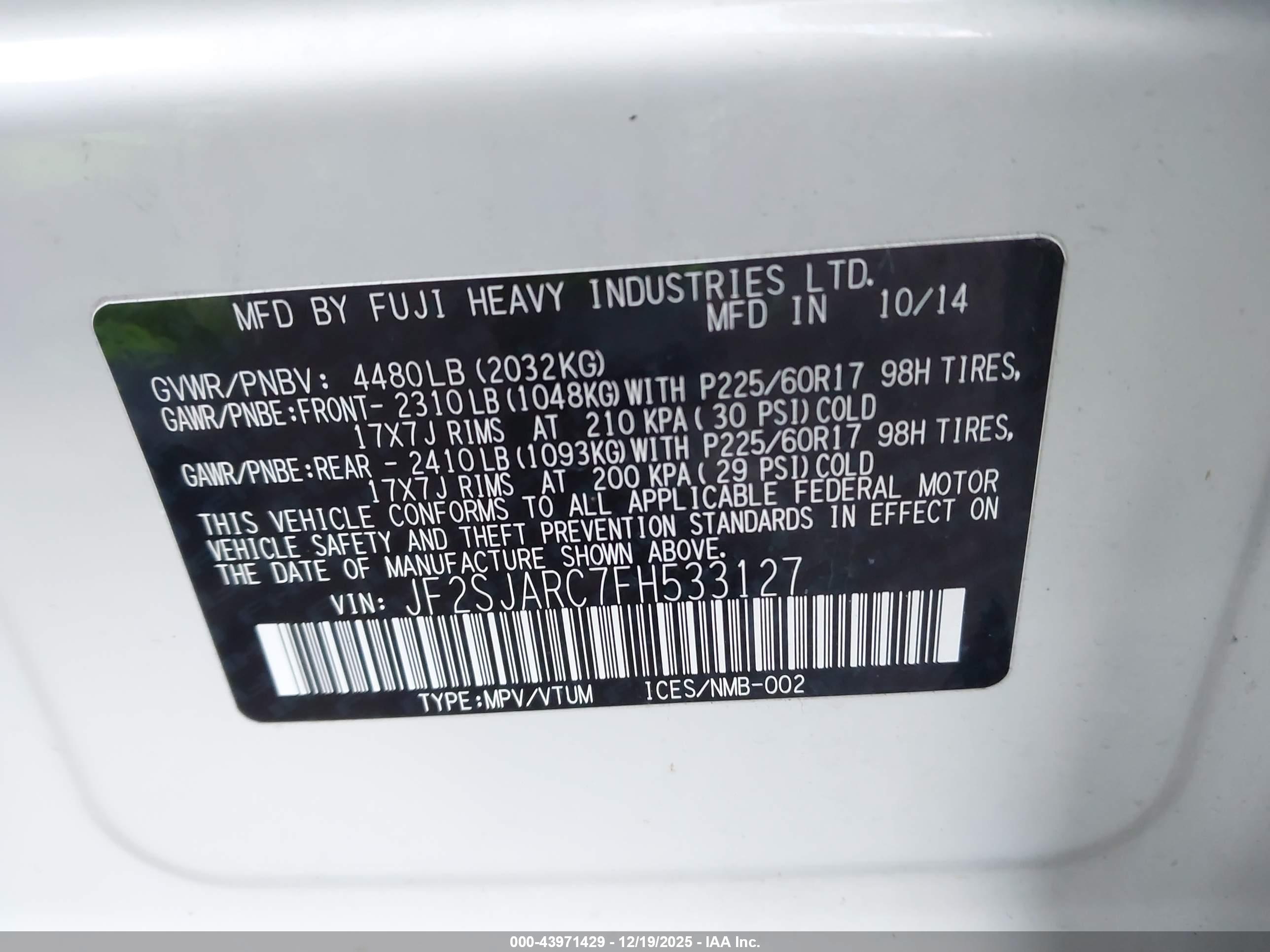 SUBARU FORESTER image 9