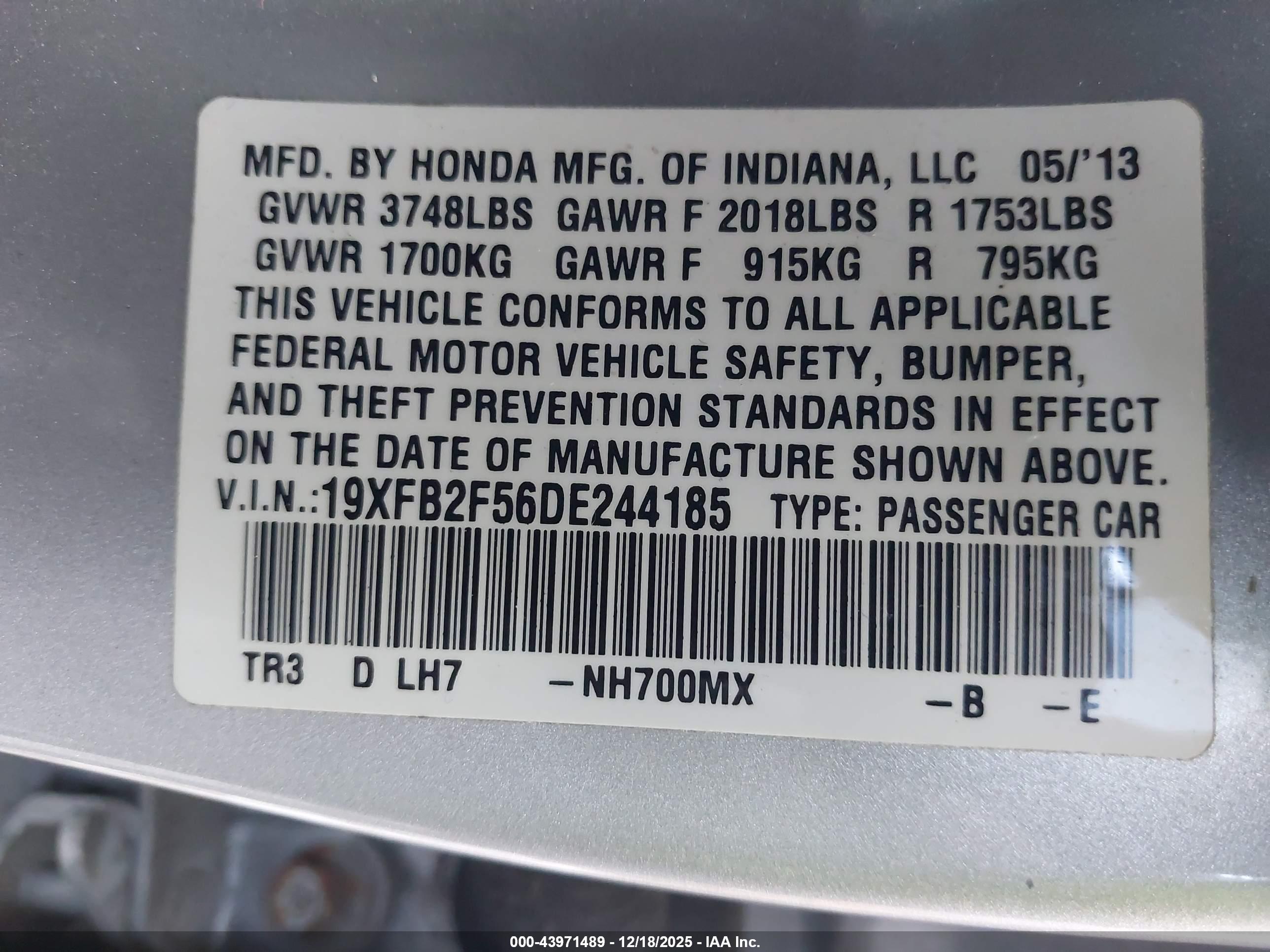 HONDA CIVIC image 9