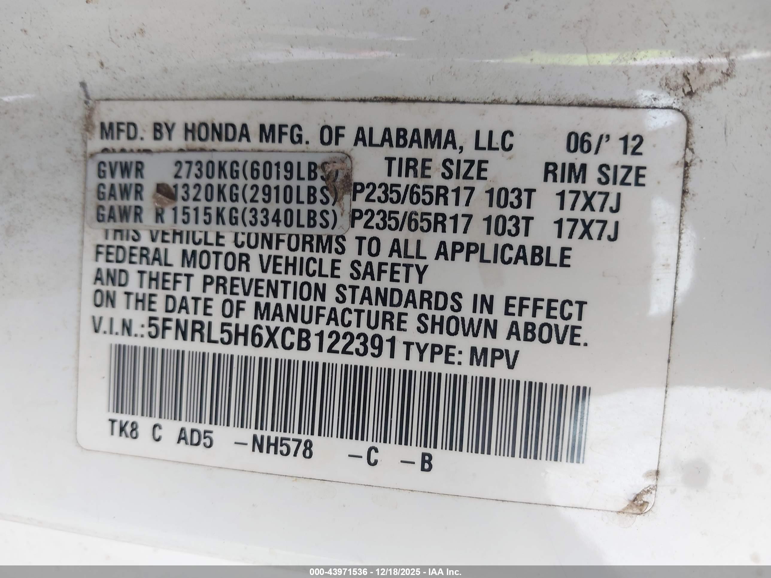 HONDA ODYSSEY image 9