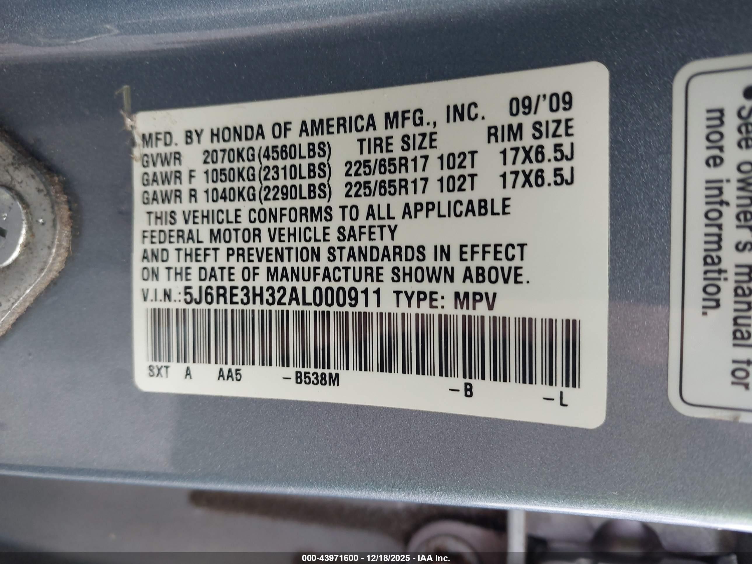 HONDA CR-V image 9