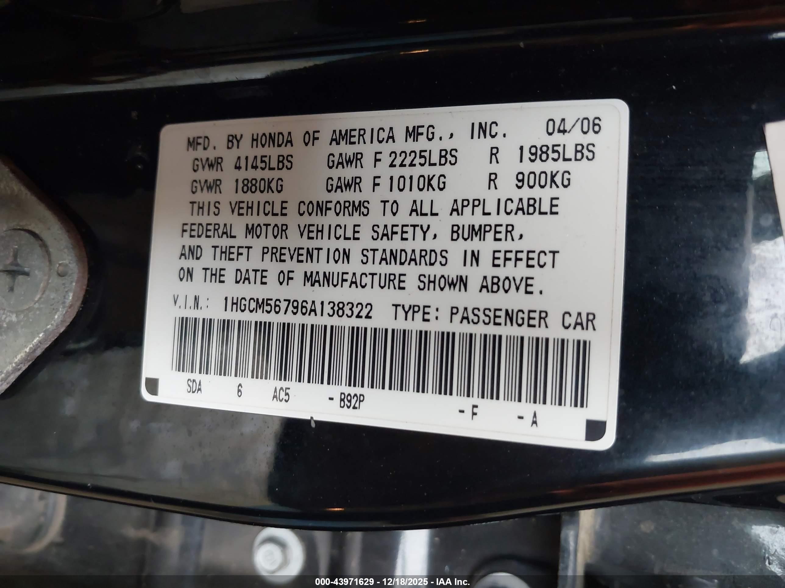 HONDA ACCORD image 9