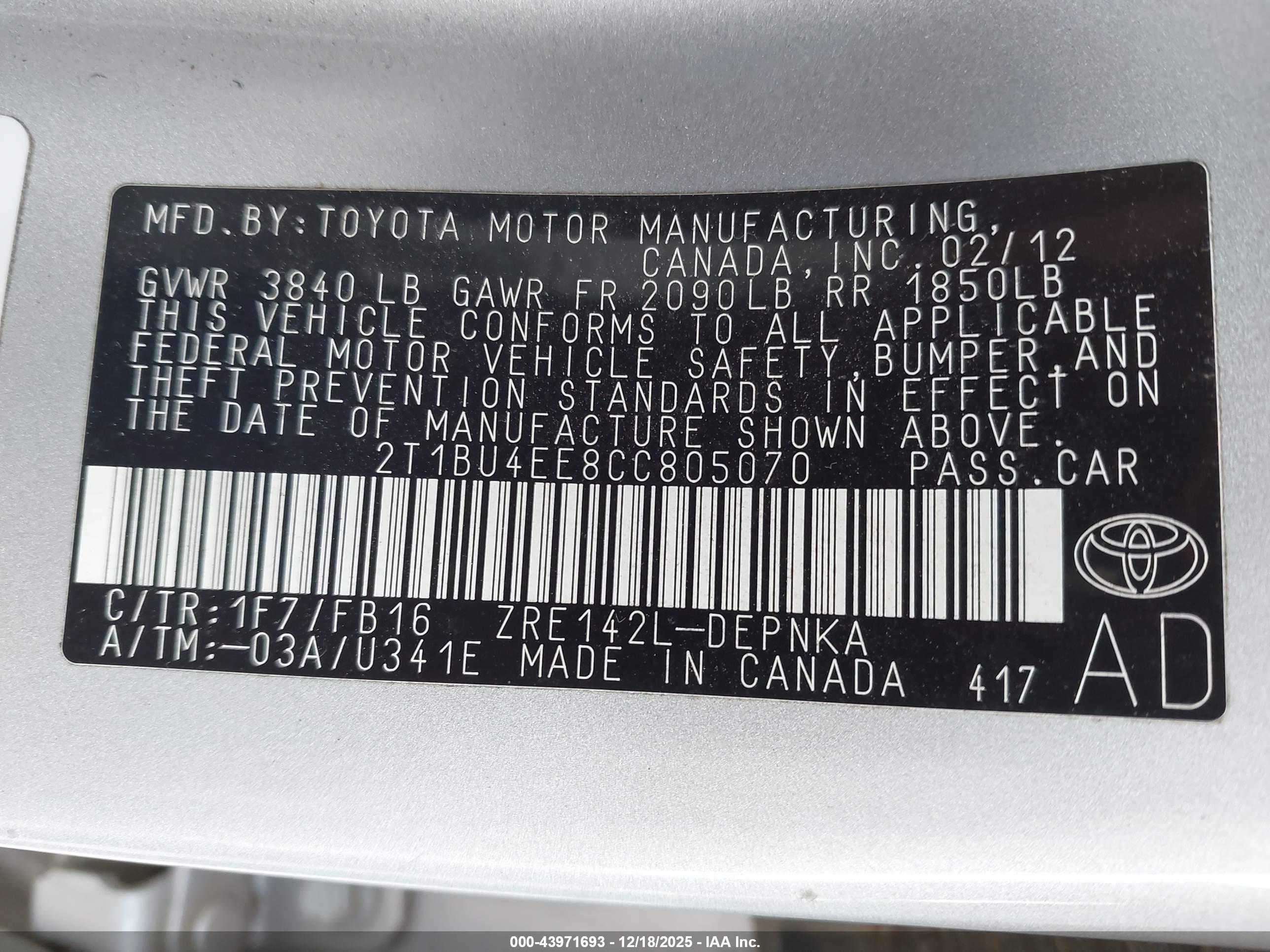 TOYOTA COROLLA image 9