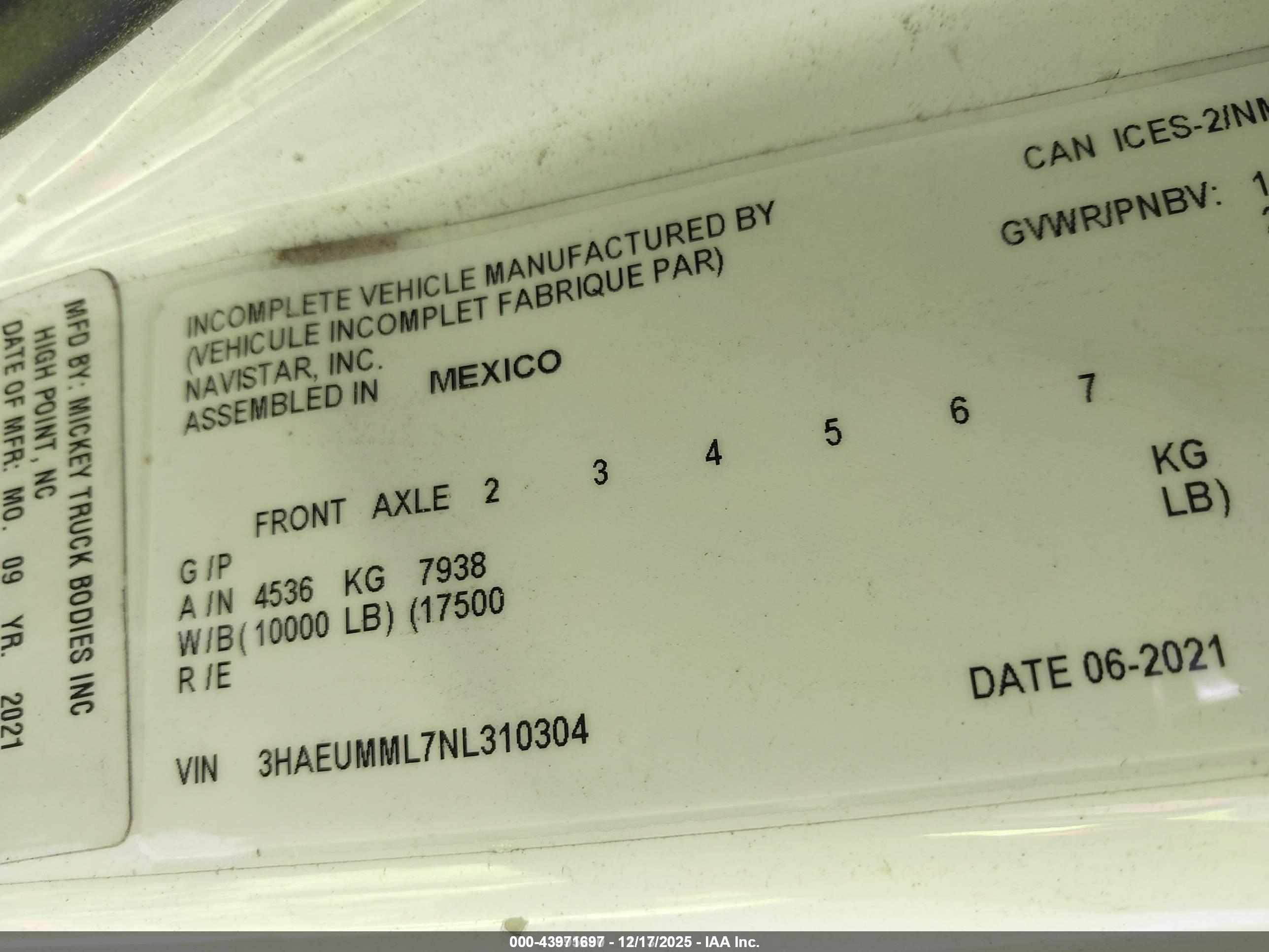 INTERNATIONAL MV image 9