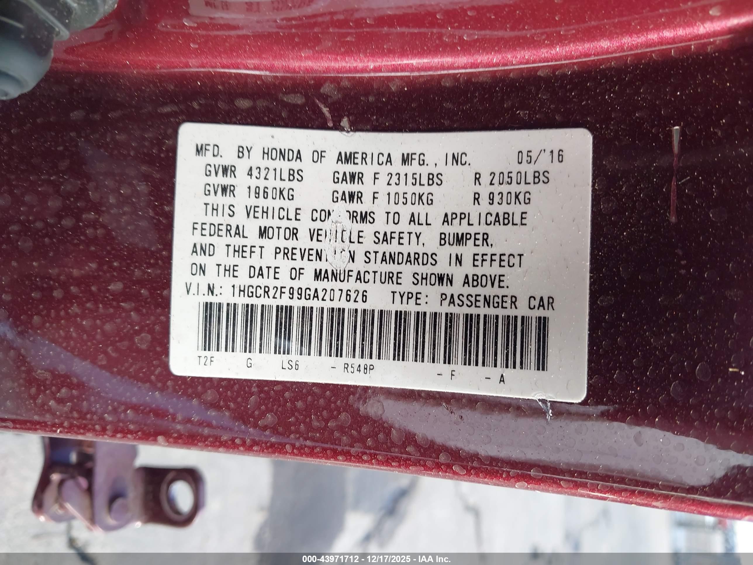 HONDA ACCORD image 9