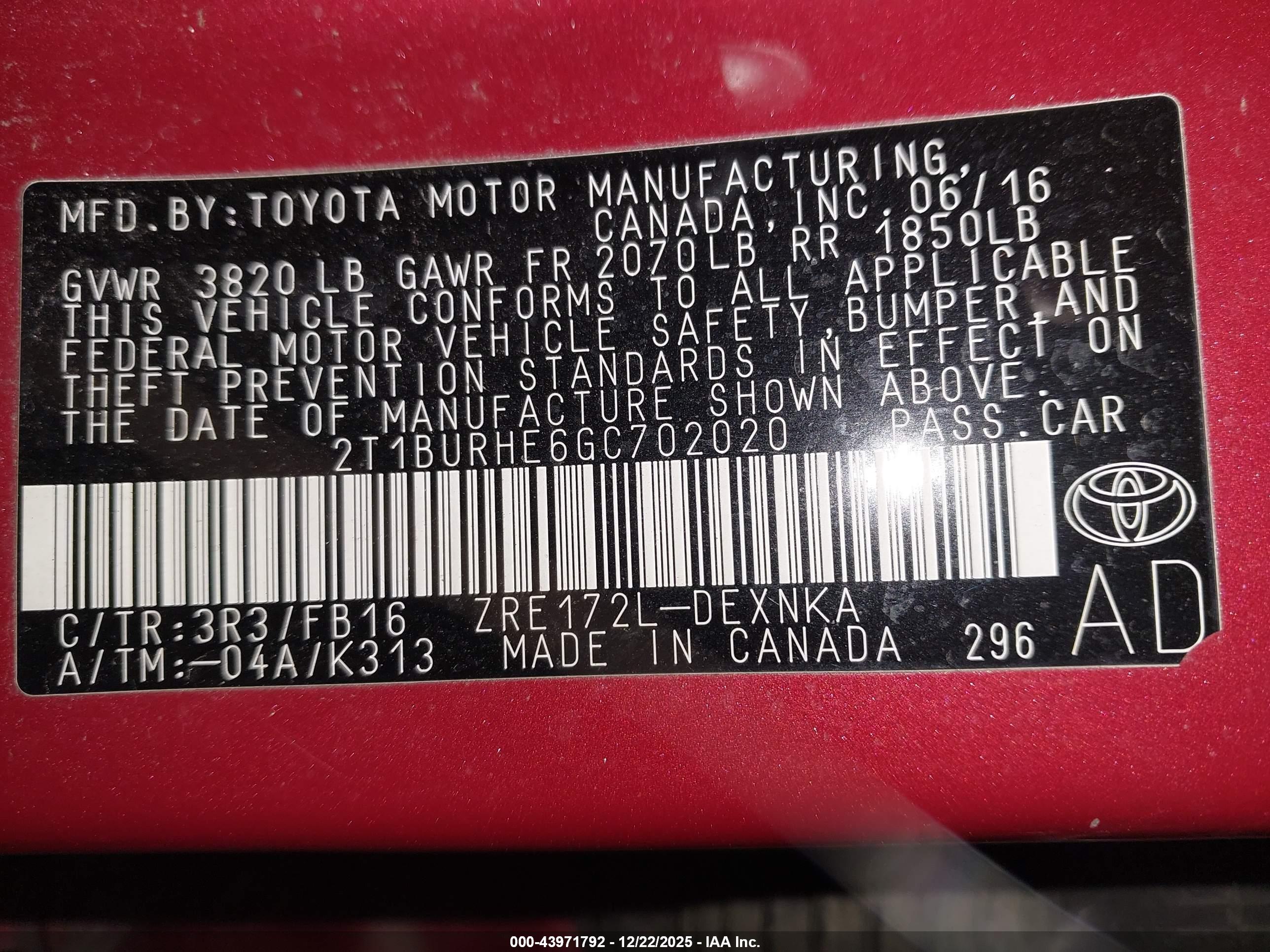 TOYOTA COROLLA image 9