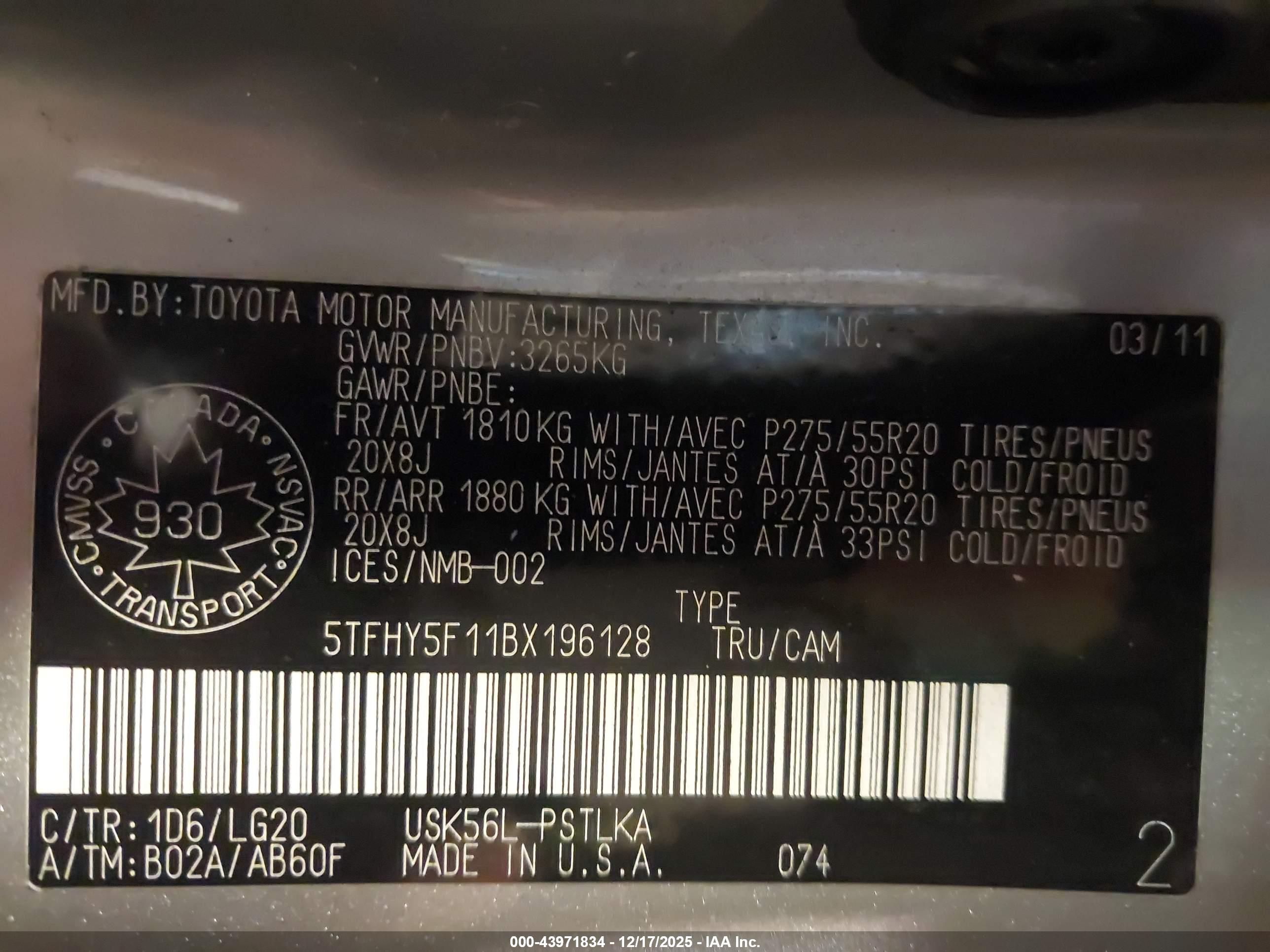 TOYOTA TUNDRA image 9