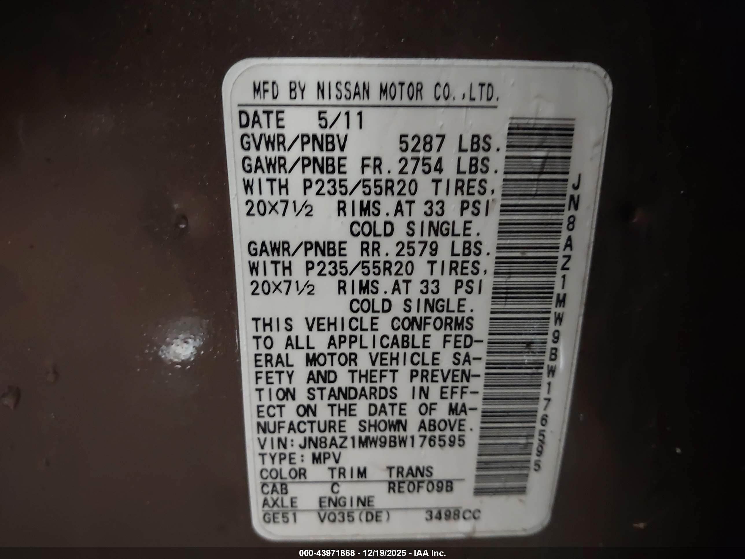 NISSAN MURANO image 9