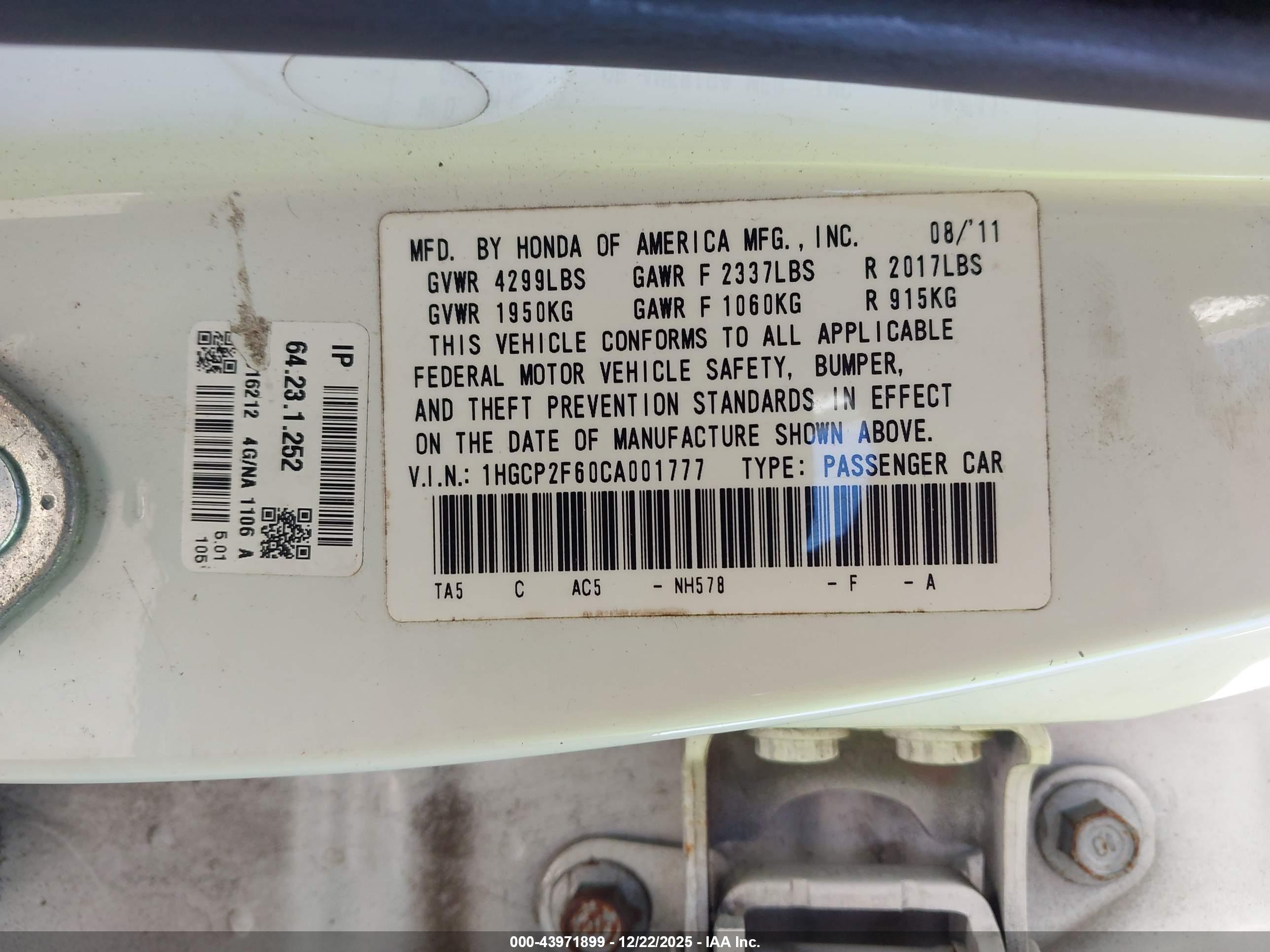 HONDA ACCORD image 9