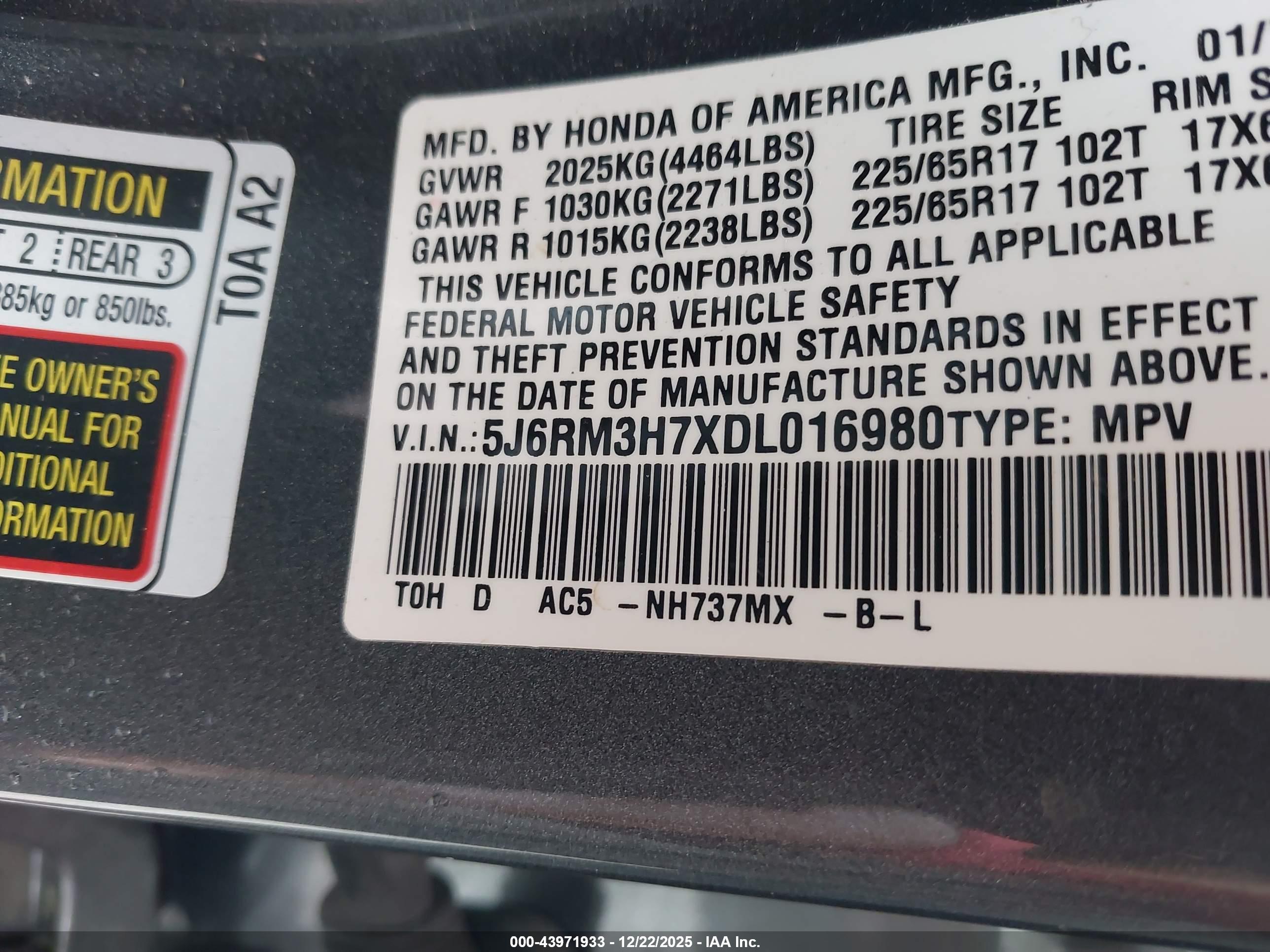 HONDA CR-V image 9