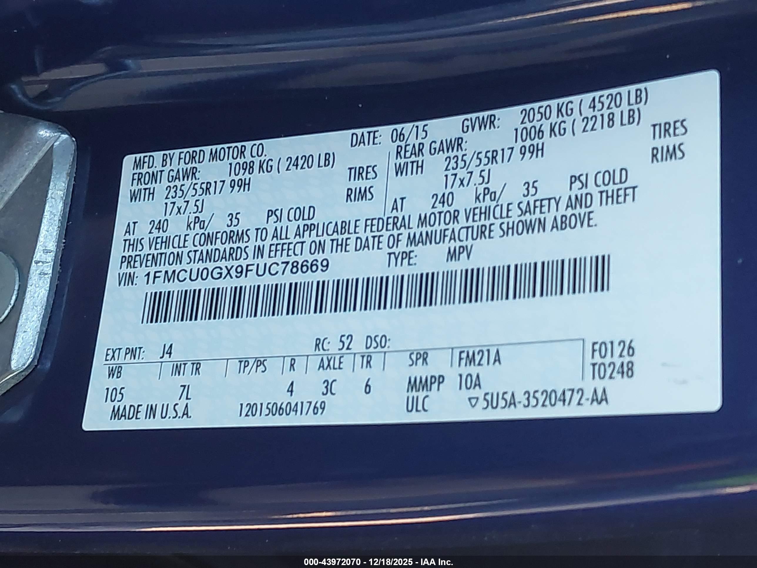 FORD ESCAPE image 9