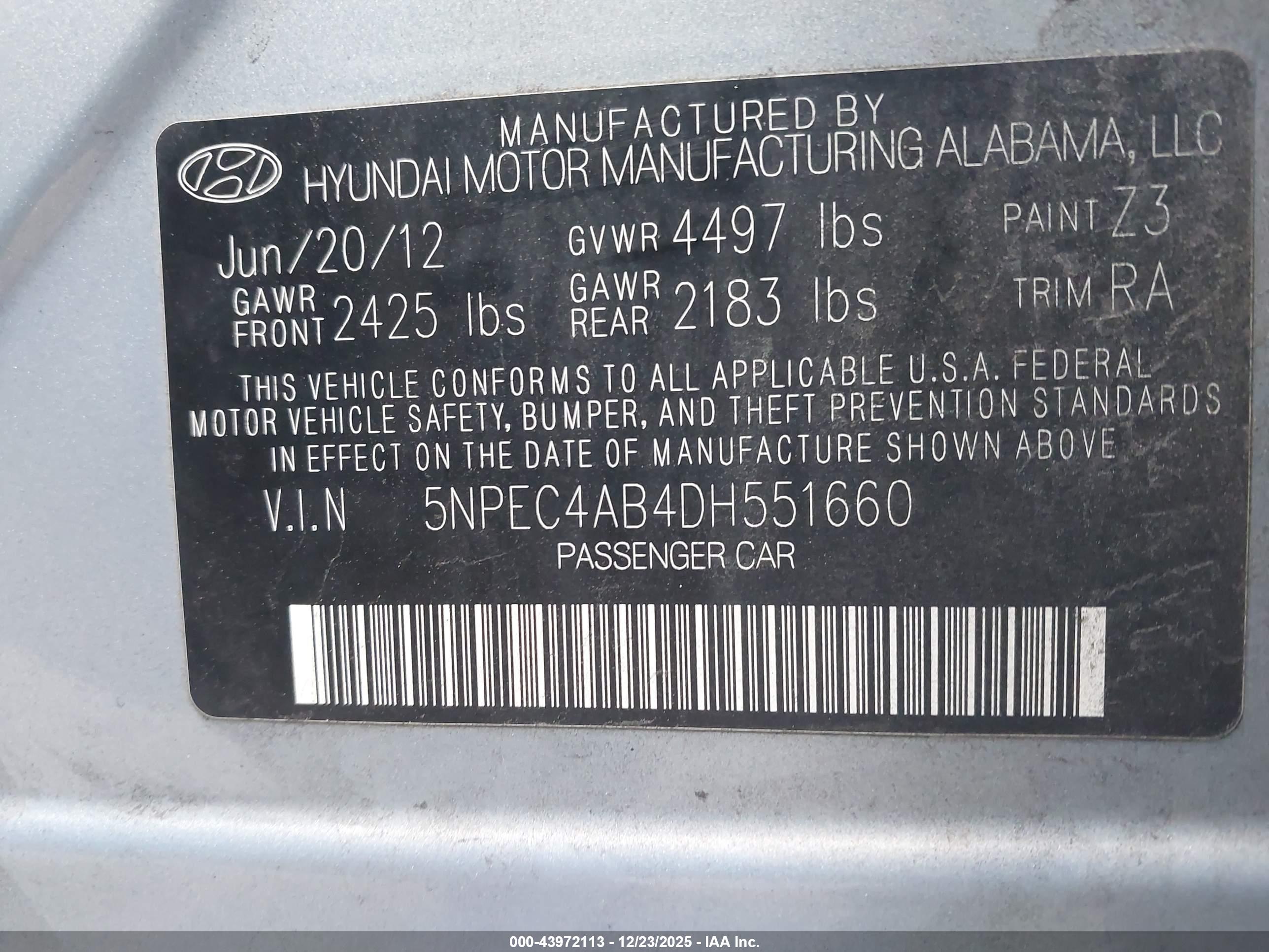 HYUNDAI SONATA image 9