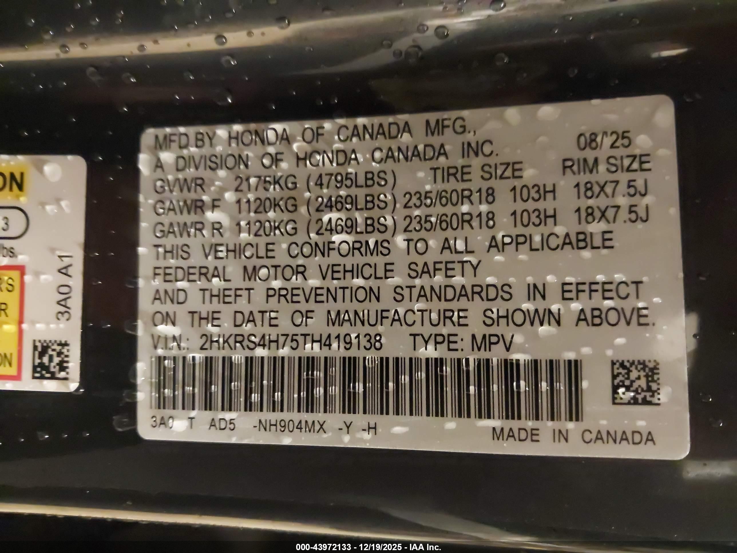 HONDA CR-V image 9