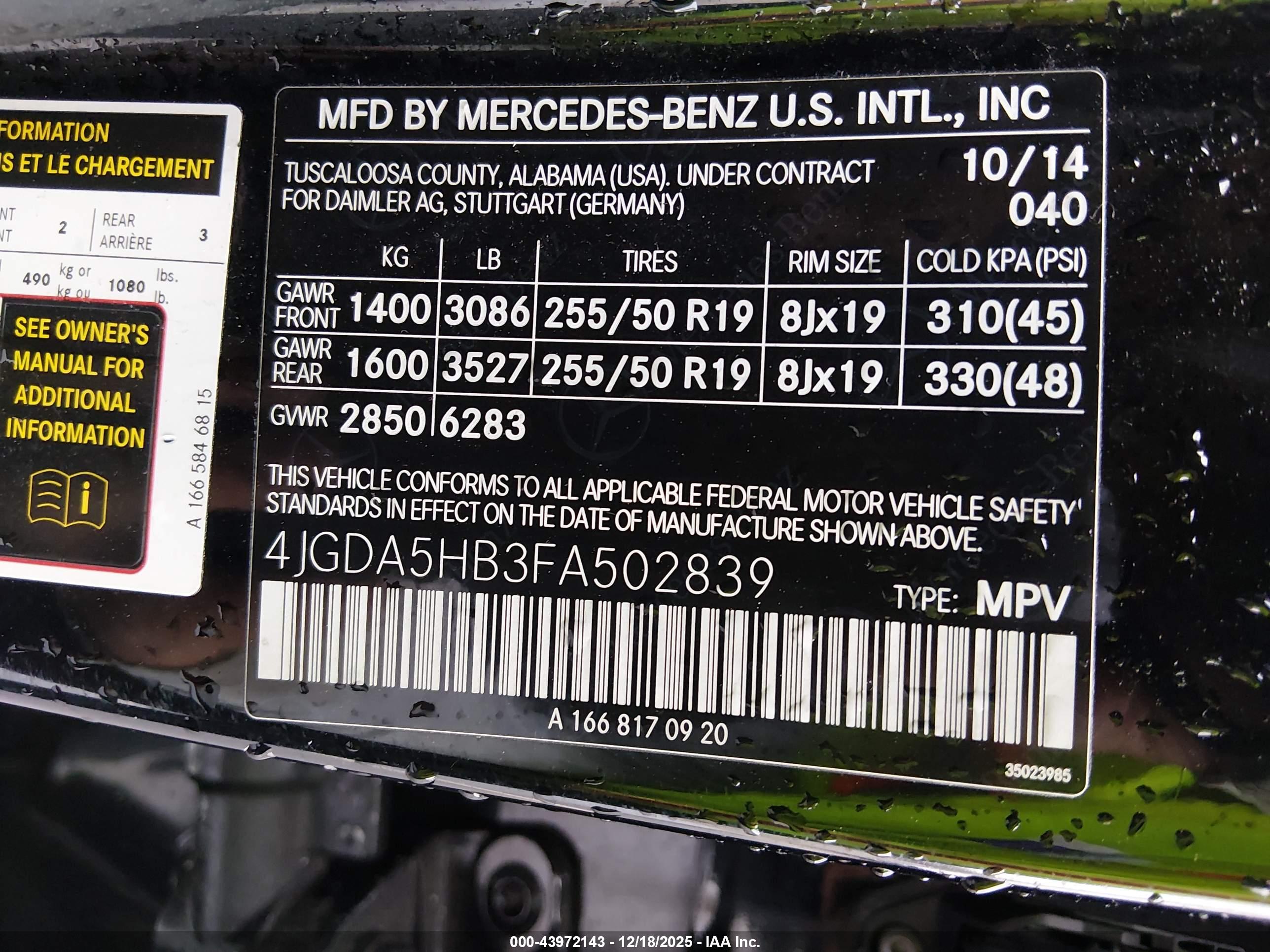MERCEDES-BENZ ML image 9