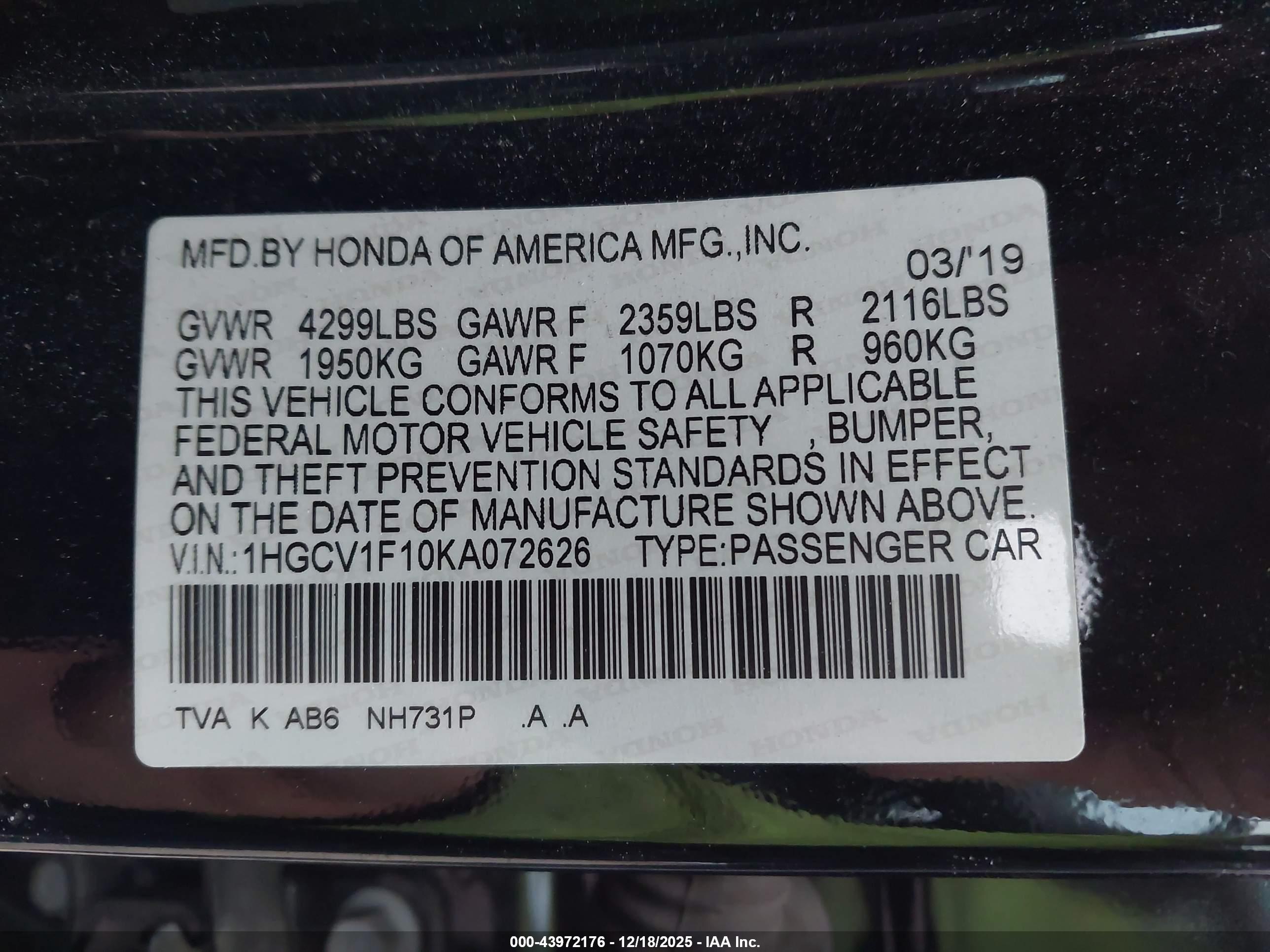 HONDA ACCORD image 9