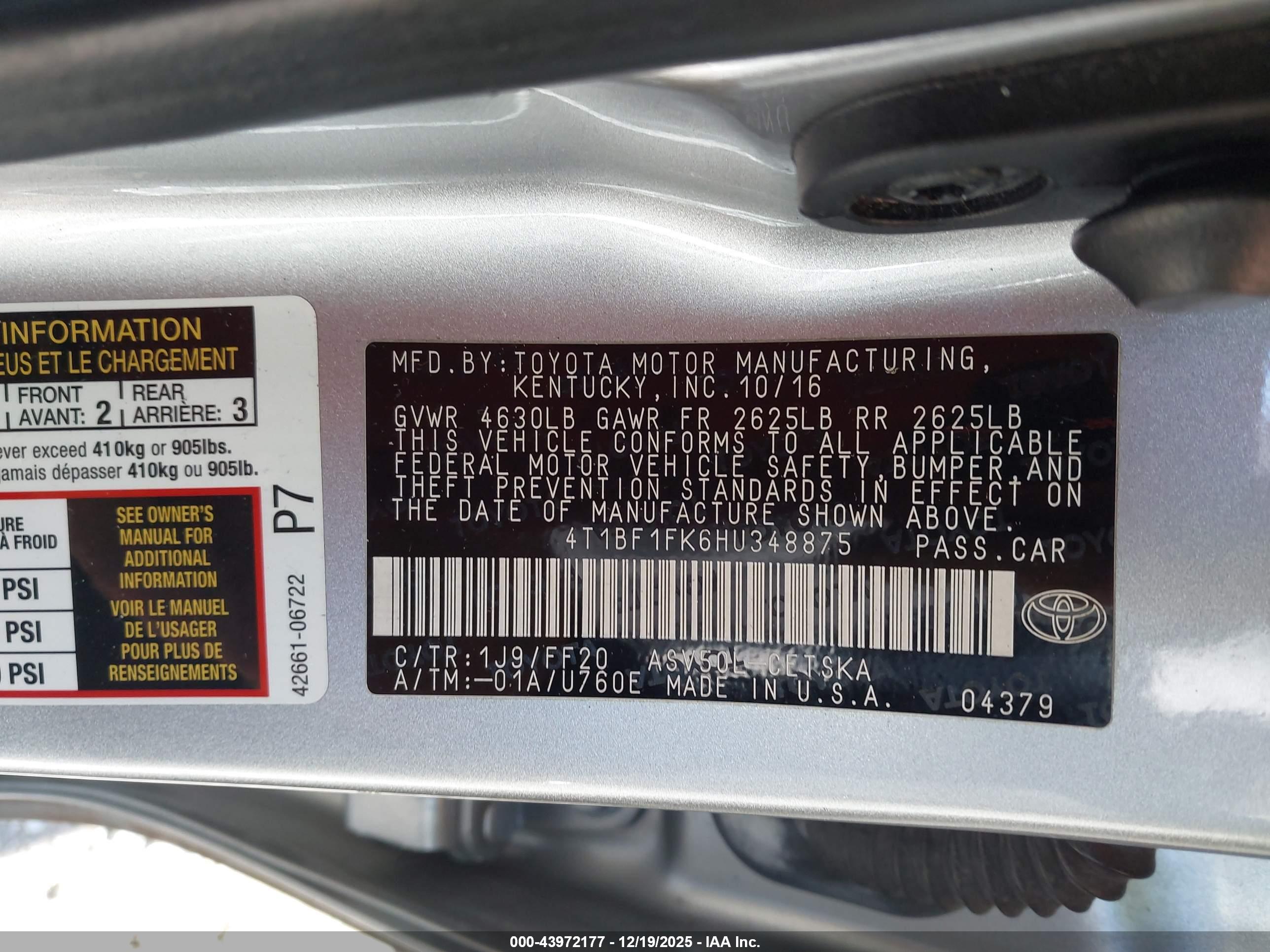 TOYOTA CAMRY image 9