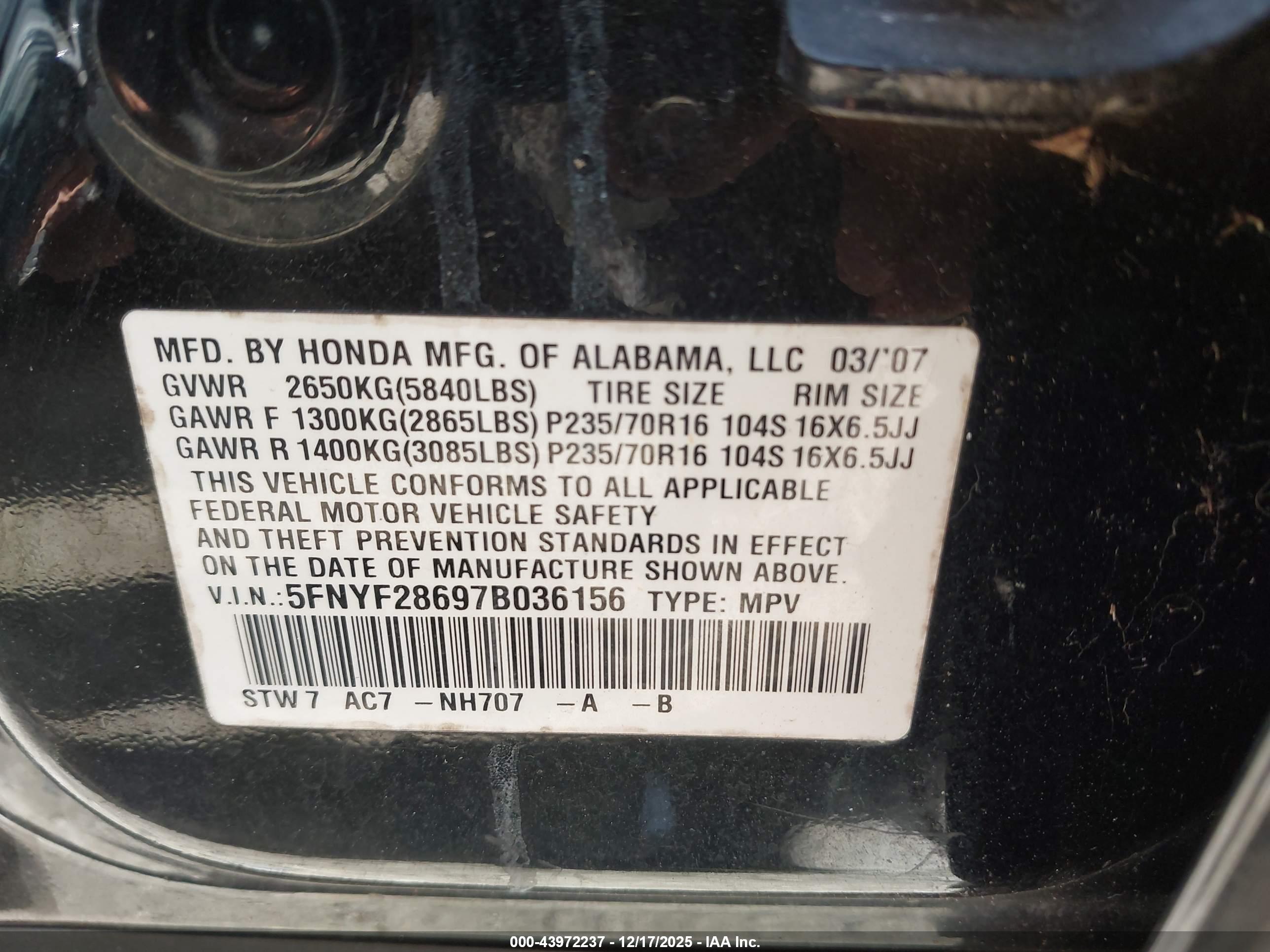 HONDA PILOT image 9