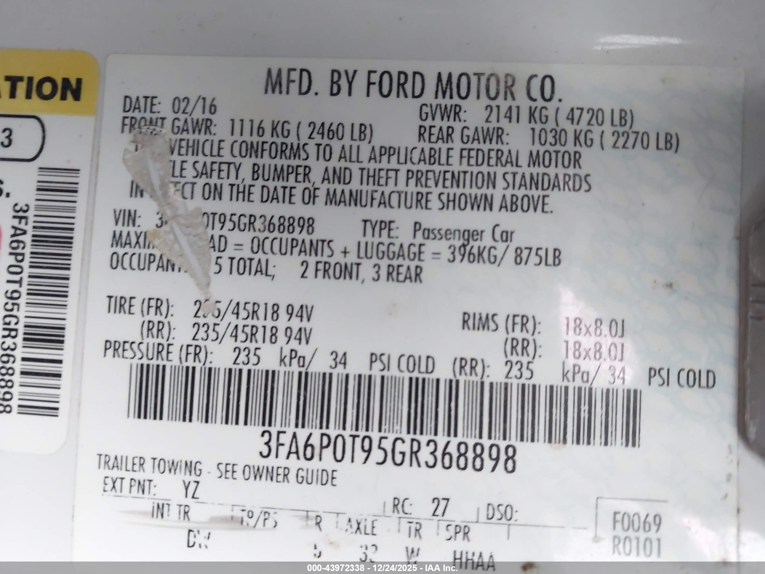 FORD FUSION image 9