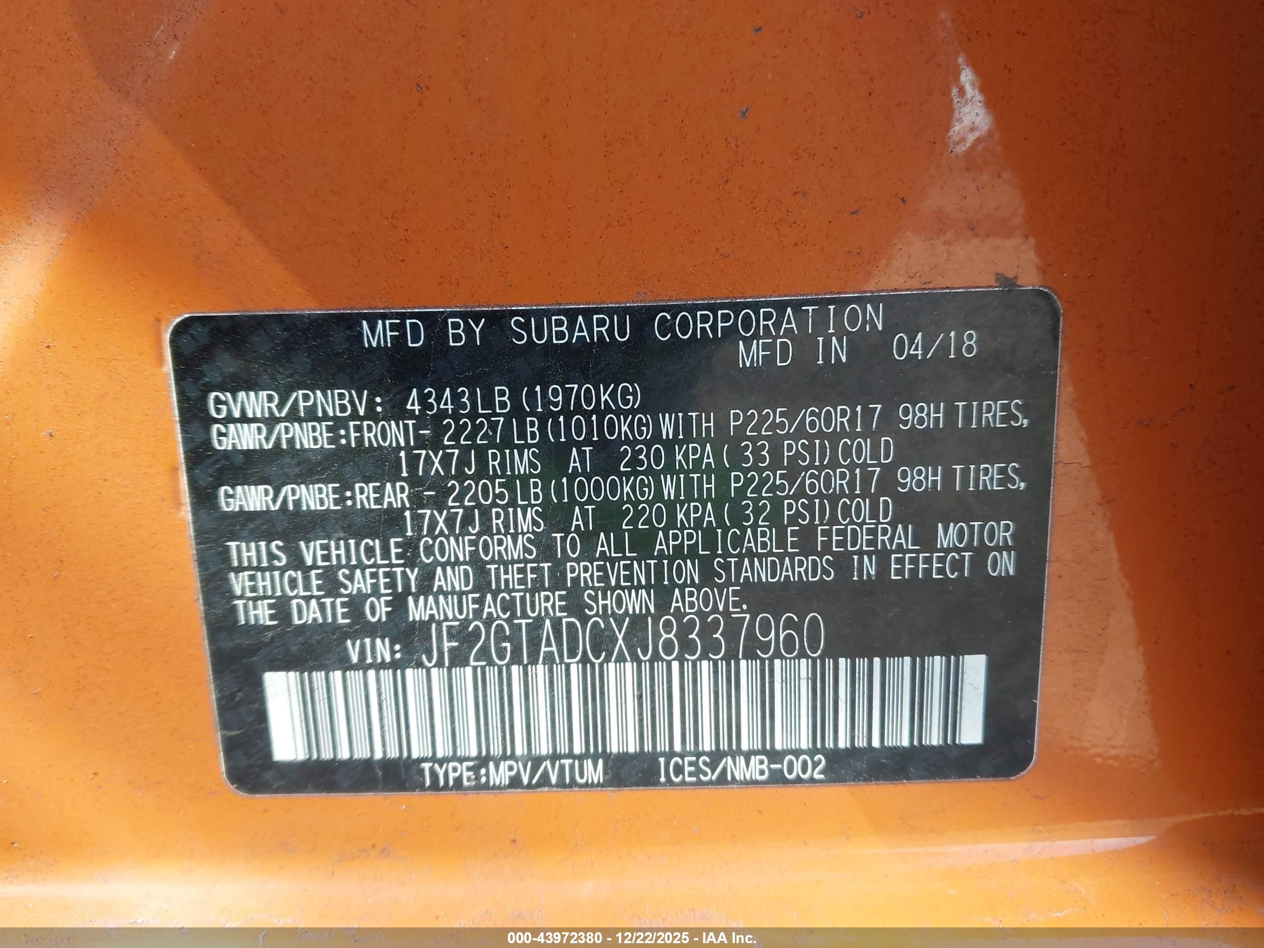 SUBARU CROSSTREK image 9