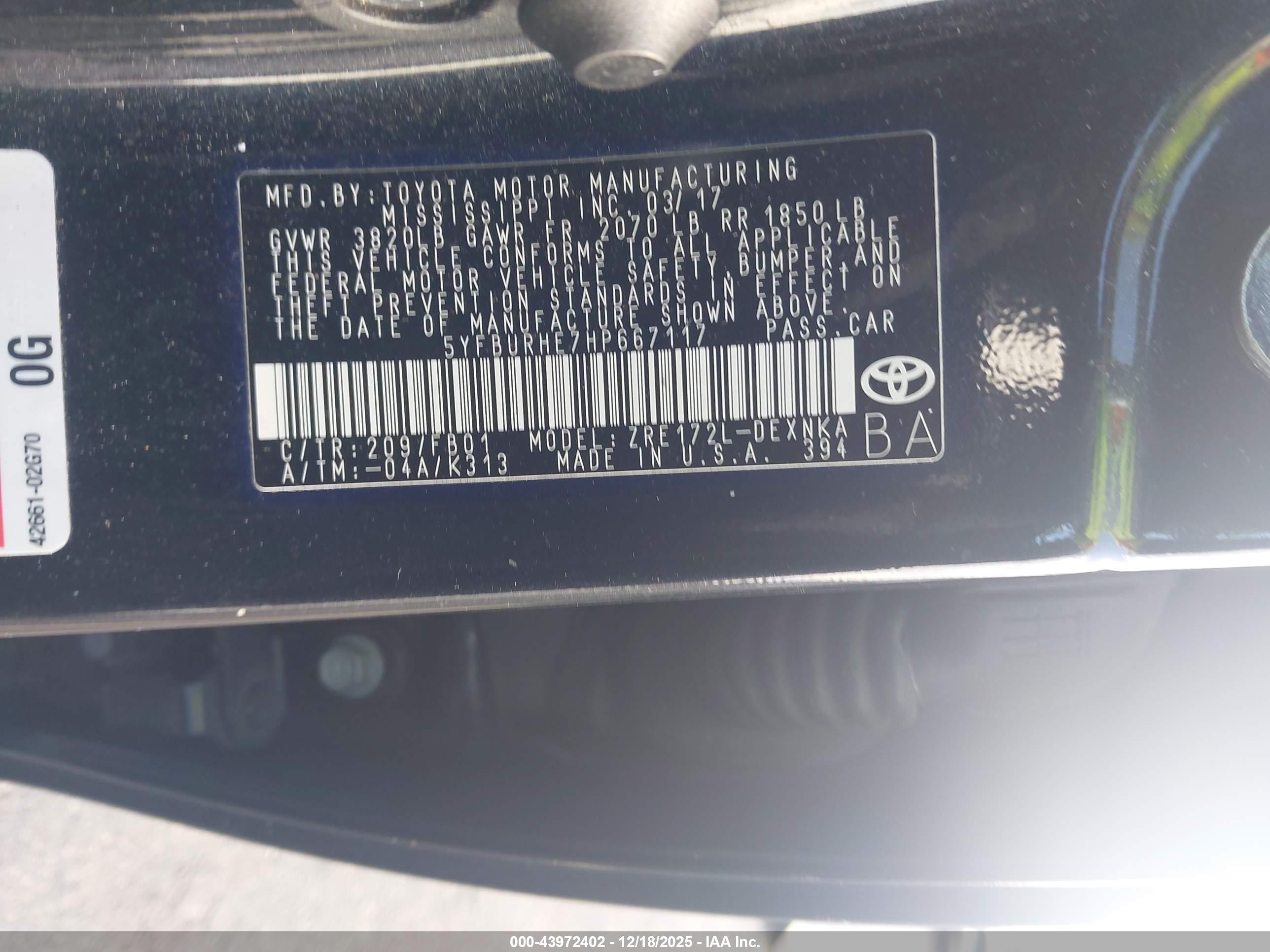 TOYOTA COROLLA image 9