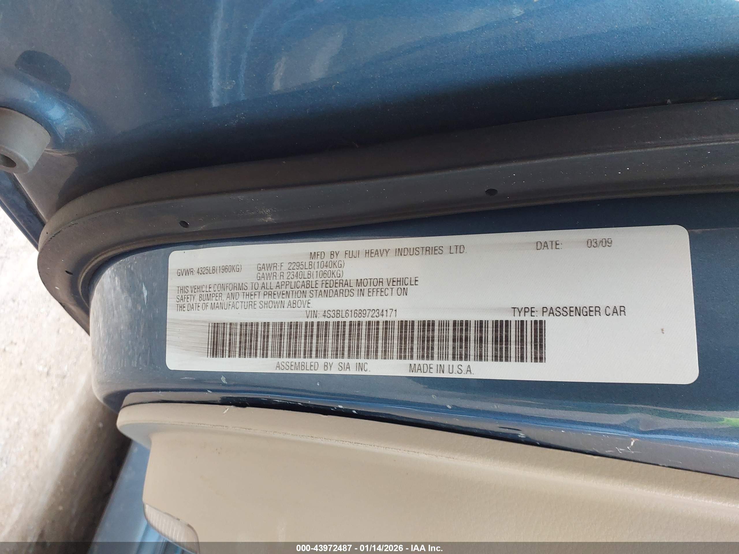 SUBARU LEGACY image 9