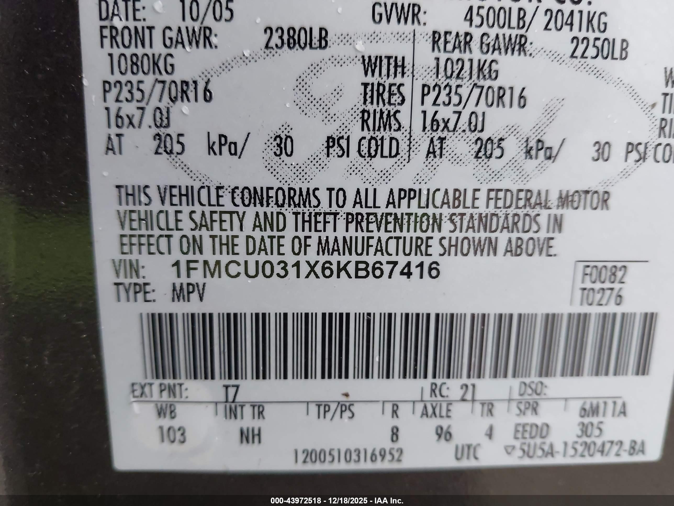 FORD ESCAPE image 9